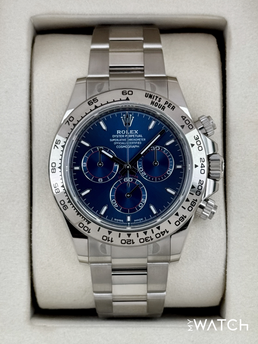 NEW 2025 Rolex Daytona 40mm 126509 White Gold Blue Dial (STICKERED)