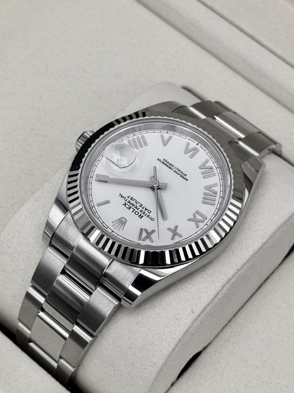 NEW 2026 Rolex Datejust 41mm 126334 Stainless Steel Oyster White Roman Numeral Dial
