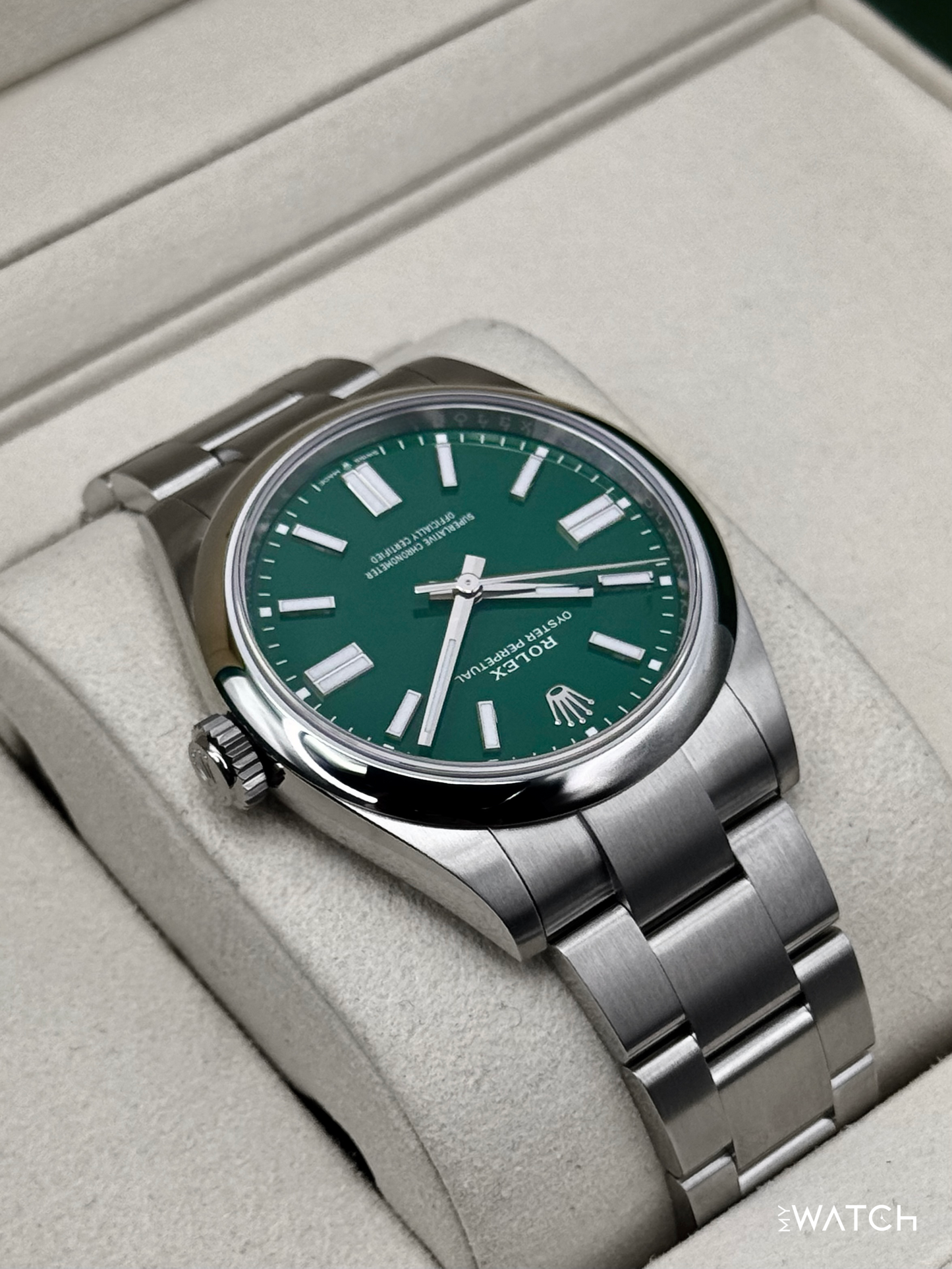 NEW 2025 Rolex Oyster Perpetual 41mm 134300 Green Dial - MyWatchLLC