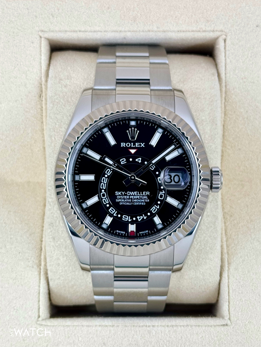 2019 Rolex Sky-Dweller 42mm 326934 Oyster Black Dial