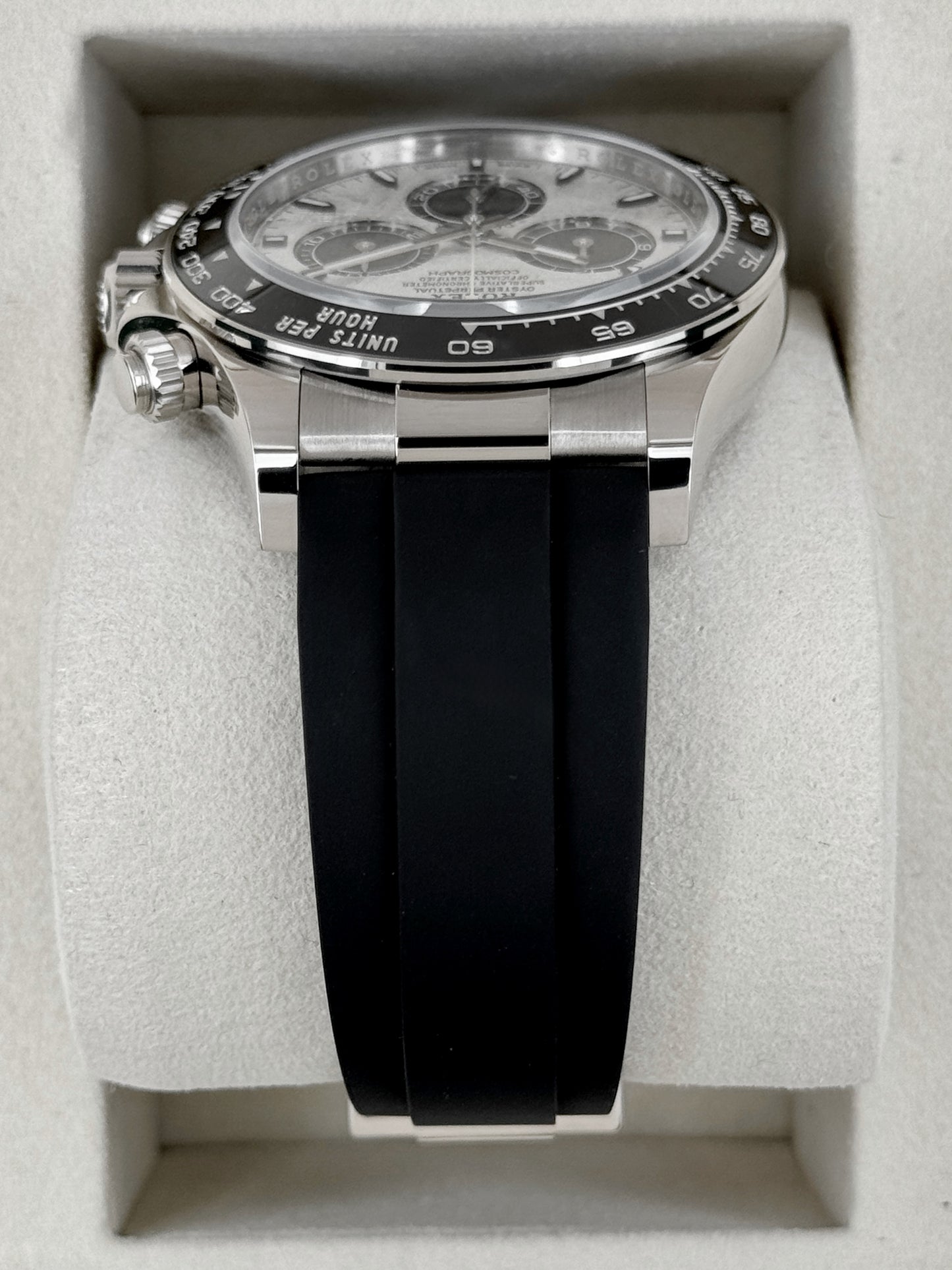 NEW 2026 Rolex Daytona 40mm 126519LN White Gold Oysterflex Meteorite Dial (NEW STYLE CARD)