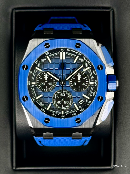 2024 Audemars Piguet Royal Oak Offshore Chrono 43mm 26420CE Ceramic Blue Dial - MyWatchLLC