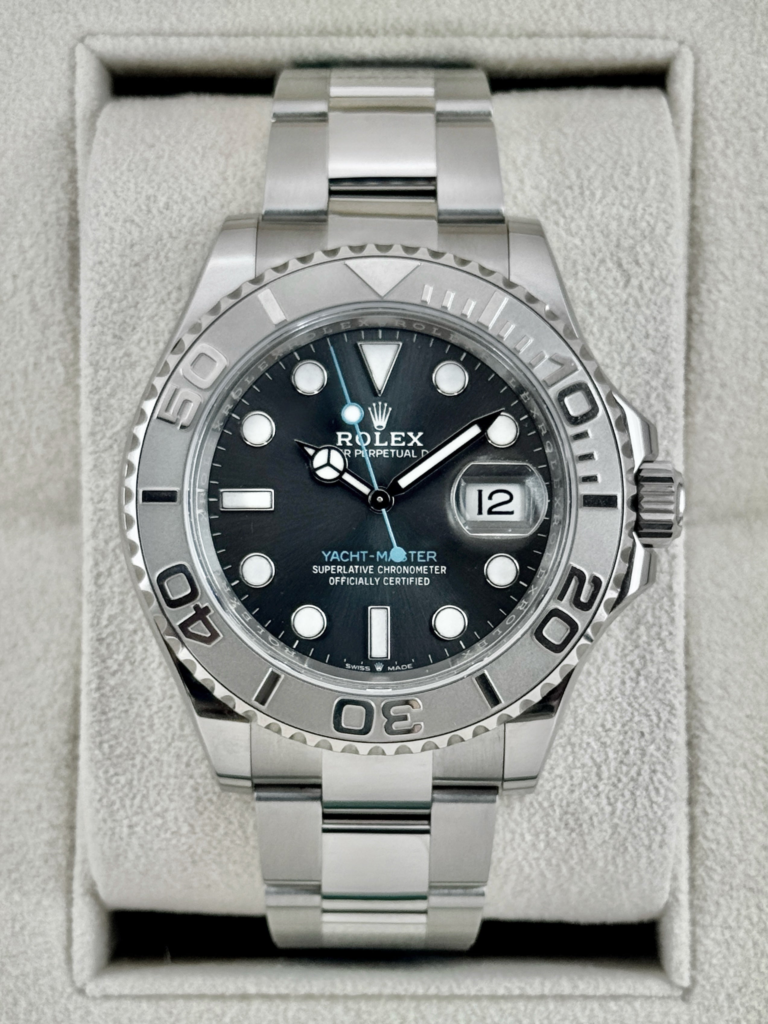 2004 Rolex Yacht-Master 40mm 16622 Stainless Steel Oyster Platinum Bez
