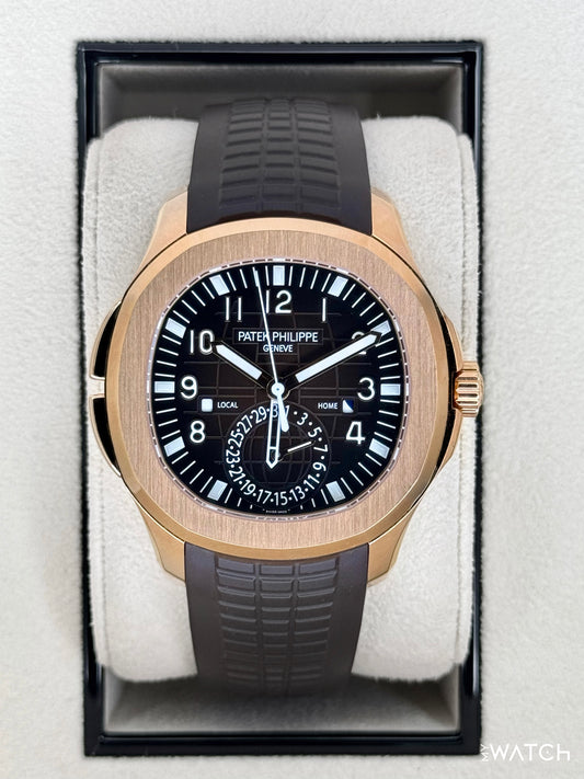 2024 Patek Philippe Aquanaut 40.8mm 5164R-001 Rose Gold Brown Dial - MyWatchLLC