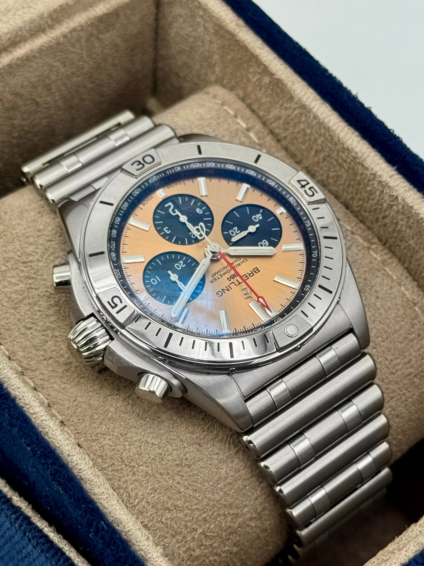 Breitling Chronometer B01 Chronograph 42mm AB01341 Stainless Steel Bronze Dial