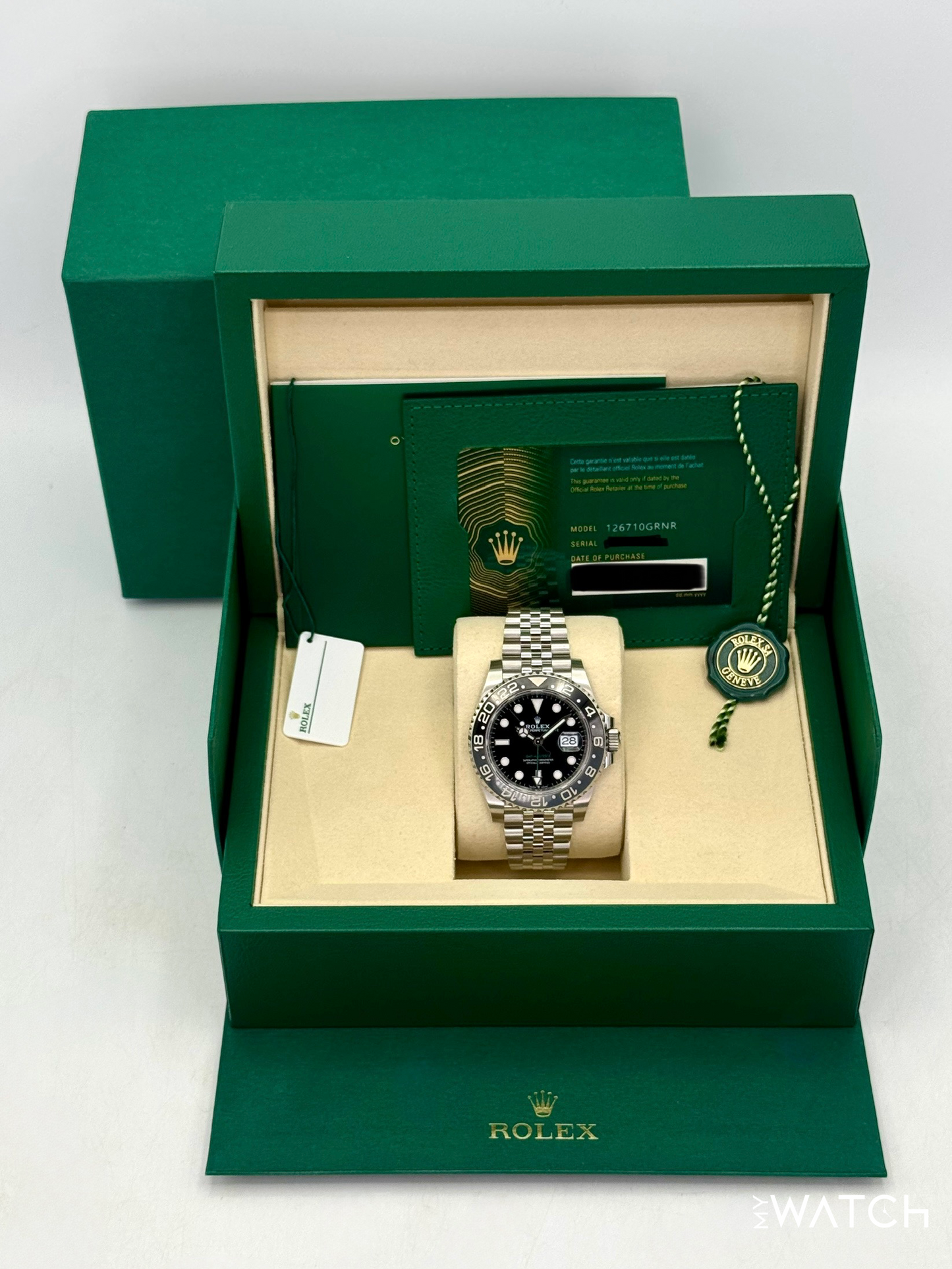 NEW 2025 Rolex GMT-Master II "Bruce Wayne" 40mm 126710GRNR Jubilee - MyWatchLLC