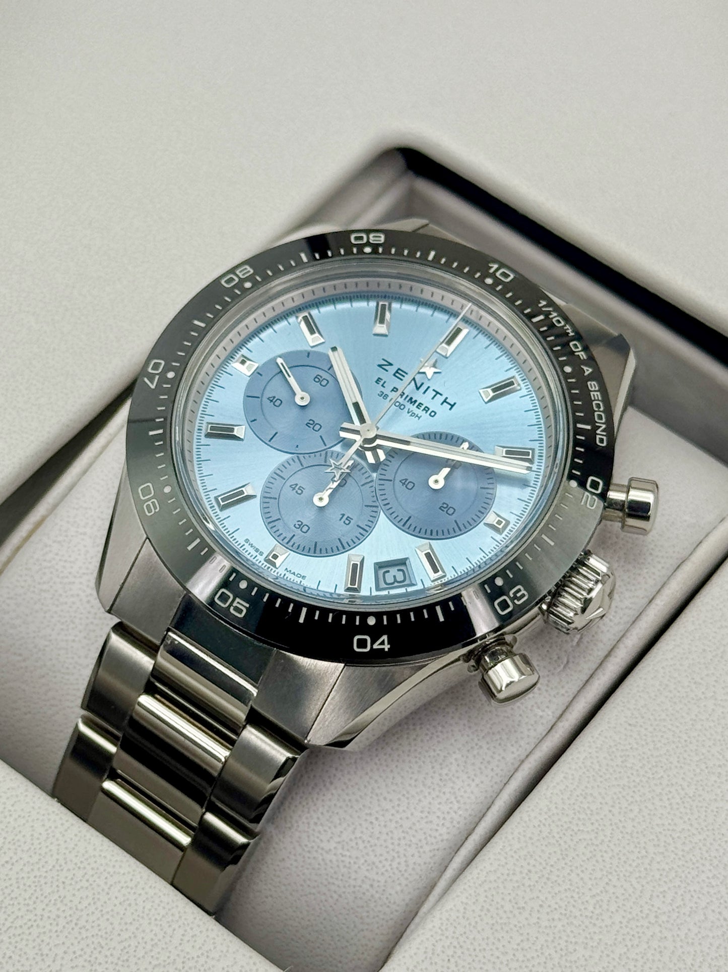 2023 Zenith Chronomaster Sport 41mm 03.3105.3600/52.M3100 Stainless Steel Blue Dial