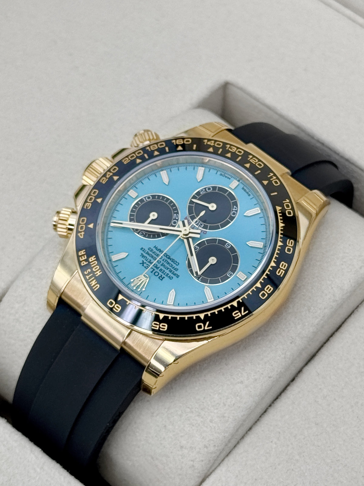 NEW 2026 Rolex Daytona 40mm 126518LN Oysterflex Turquoise Tiffany Blue Dial (NEW CARD STYLE)
