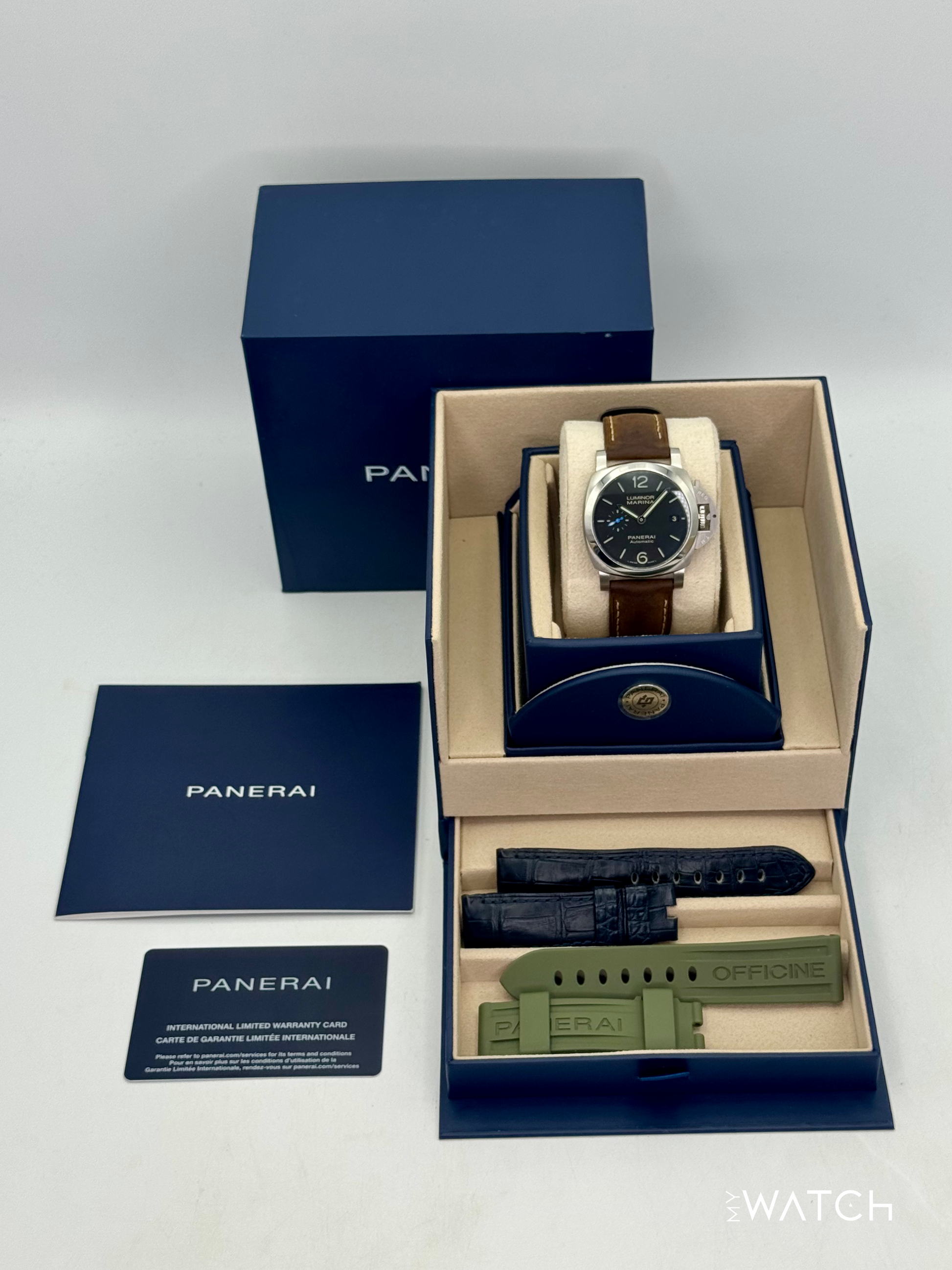 2024 Panerai Luminor Quaranta 40mm PAM01372 Stainless Steel Black Dial - MyWatchLLC