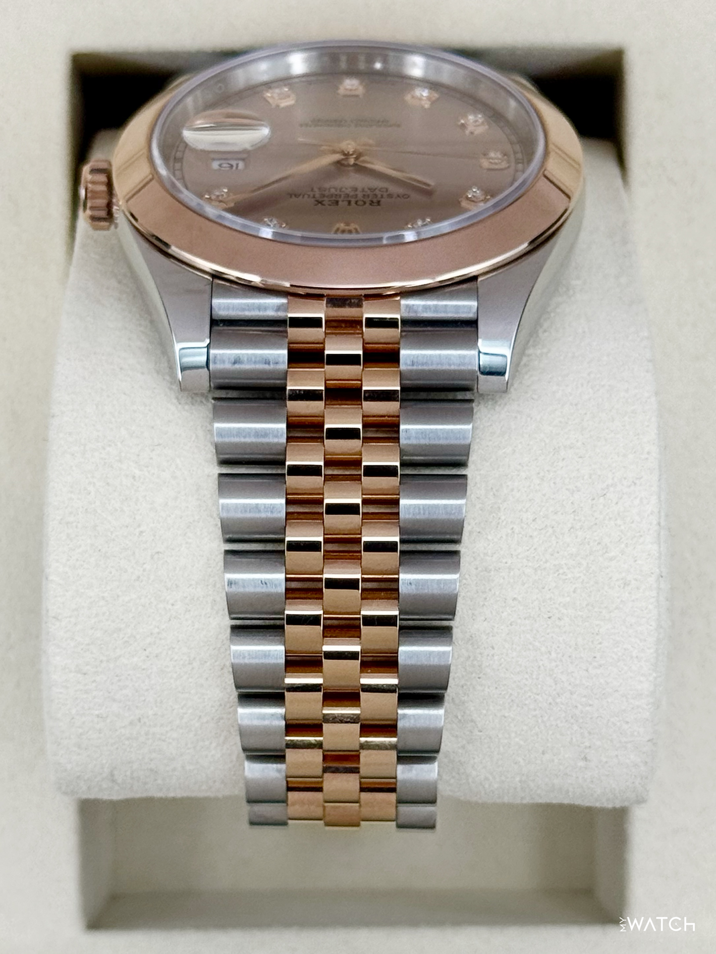 NEW 2026 Rolex Datejust 41mm 126301 Two-Tone Jubilee Sundust Diamond Dial - MyWatchLLC