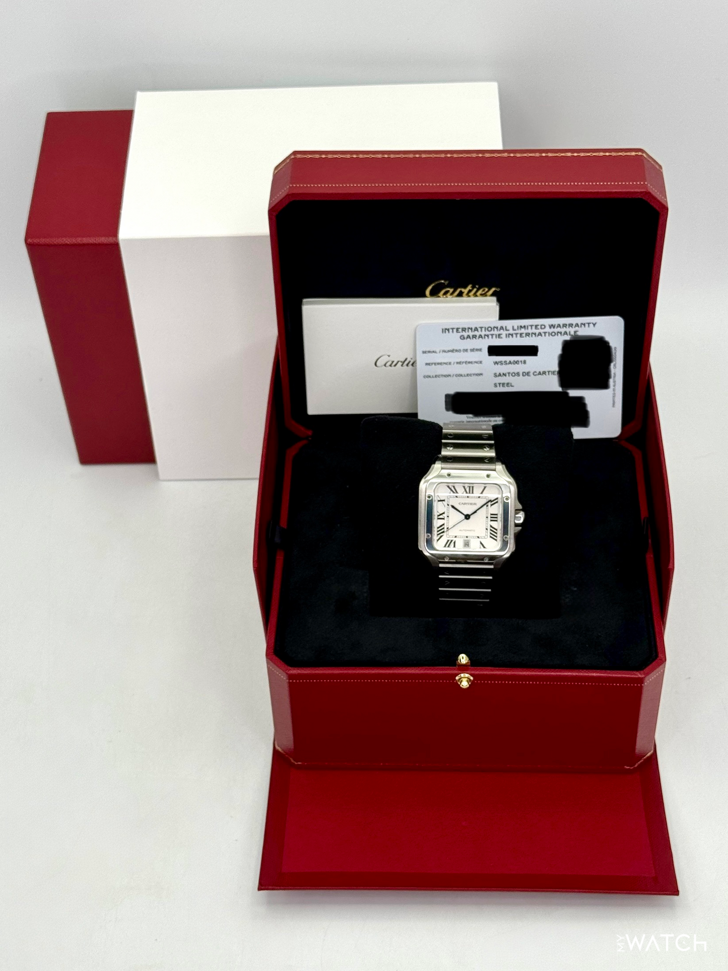 2025 Santos De Cartier 39.8mm WSSA0018 Stainless Steel White Dial - MyWatchLLC