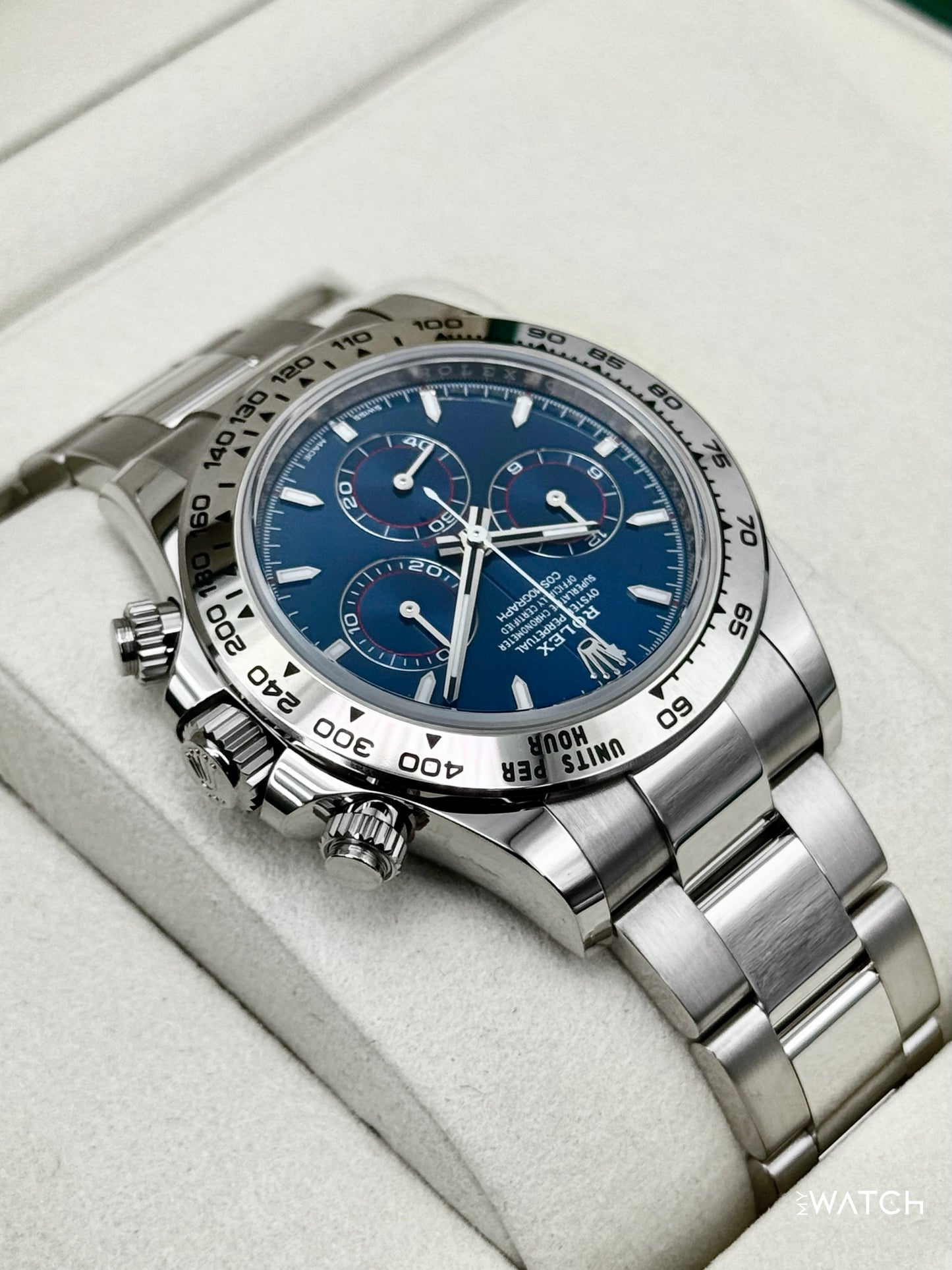 NEW 2026 Rolex Daytona 40mm 126509 White Gold Blue Dial - MyWatchLLC