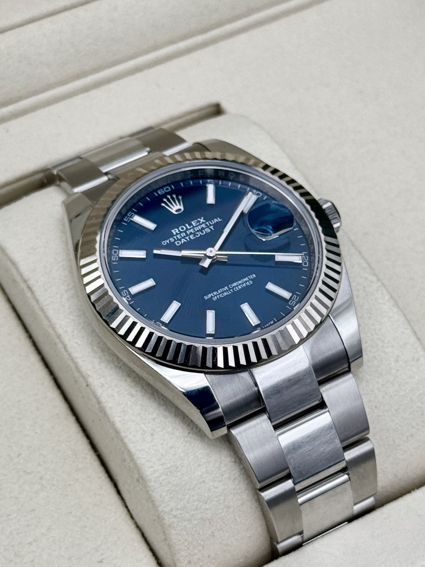 2026 Rolex Datejust 41mm 126334 Stainless Steel Oyster Blue Dial