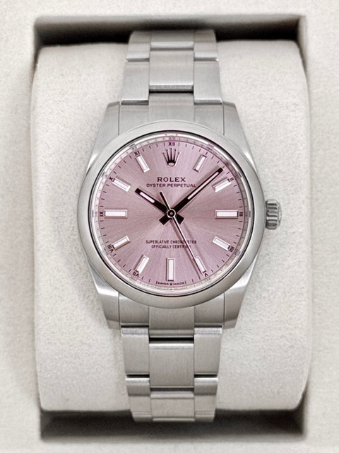 2025 Rolex Oyster Perpetual 34mm 124200 Candy Pink Dial