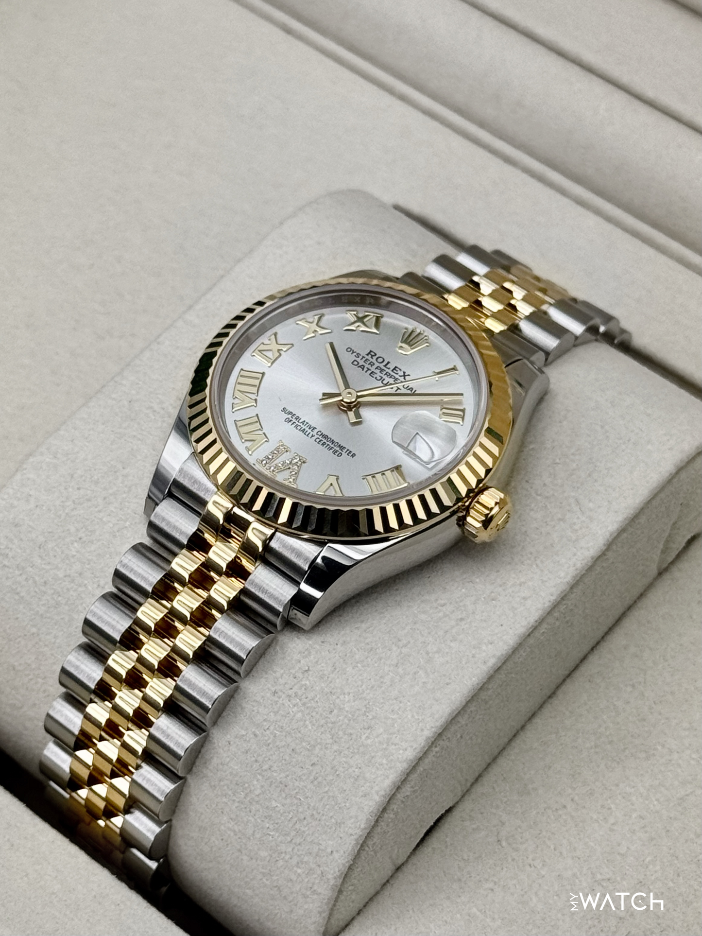 NEW 2026 Rolex Datejust 31mm 278273 Two-Tone Jubilee Silver Diamond - MyWatchLLC