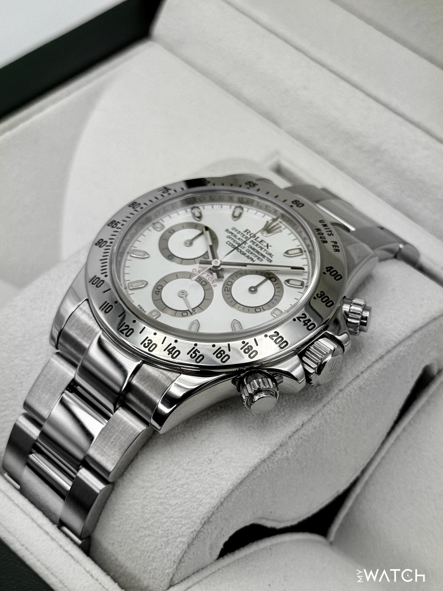 2010 Rolex Daytona 40mm 116520 Stainless Steel White APH Dial "Collectors Set"