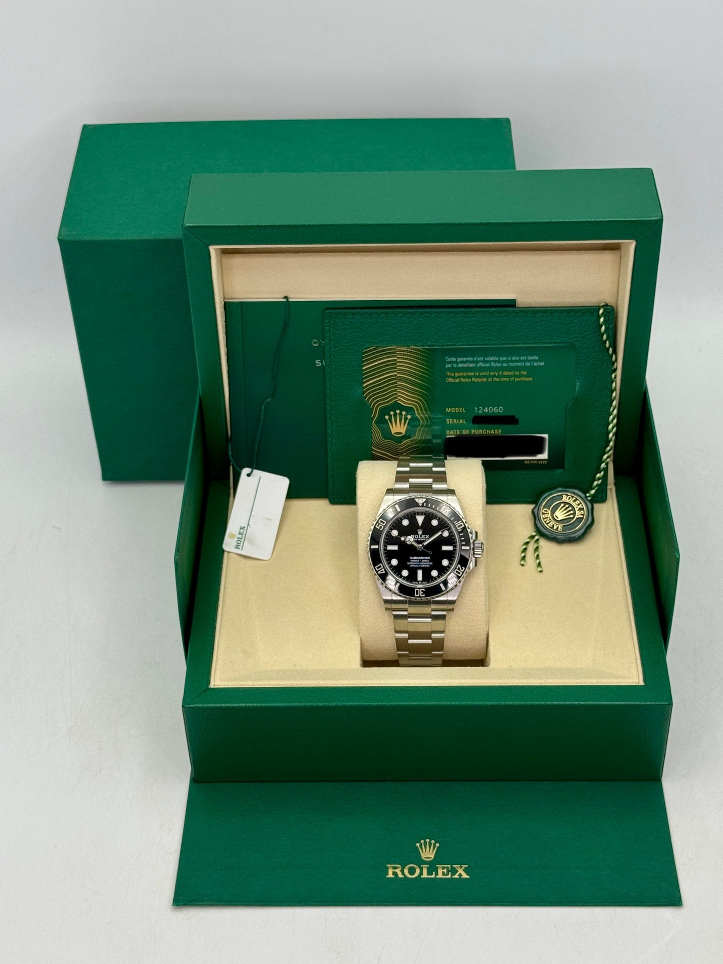2025 Rolex Submariner 41mm 124060 Stainless Steel Black Dial