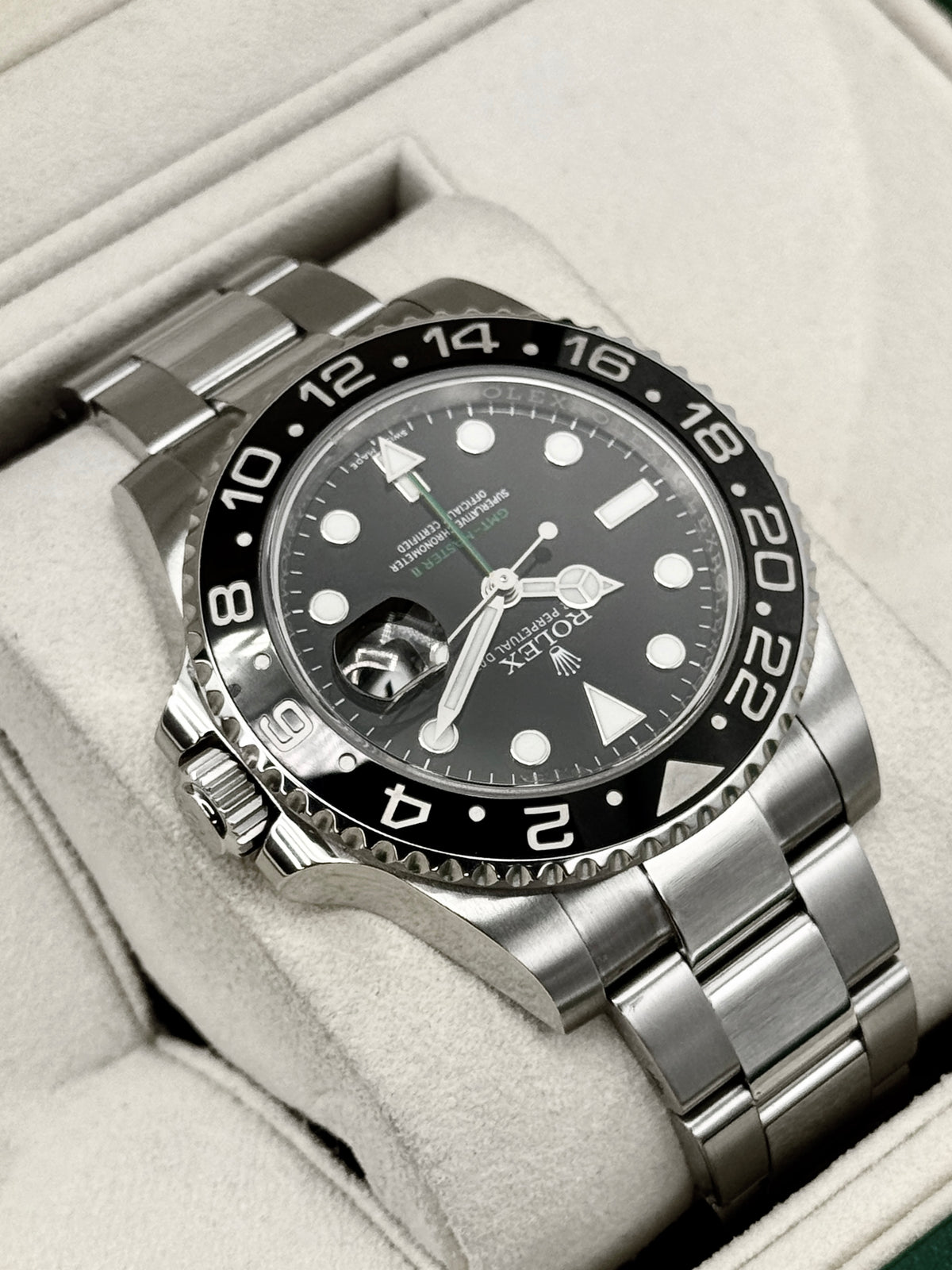 2018 Rolex GMT-Master II 40mm 116710LN Stainless Steel Black Dial
