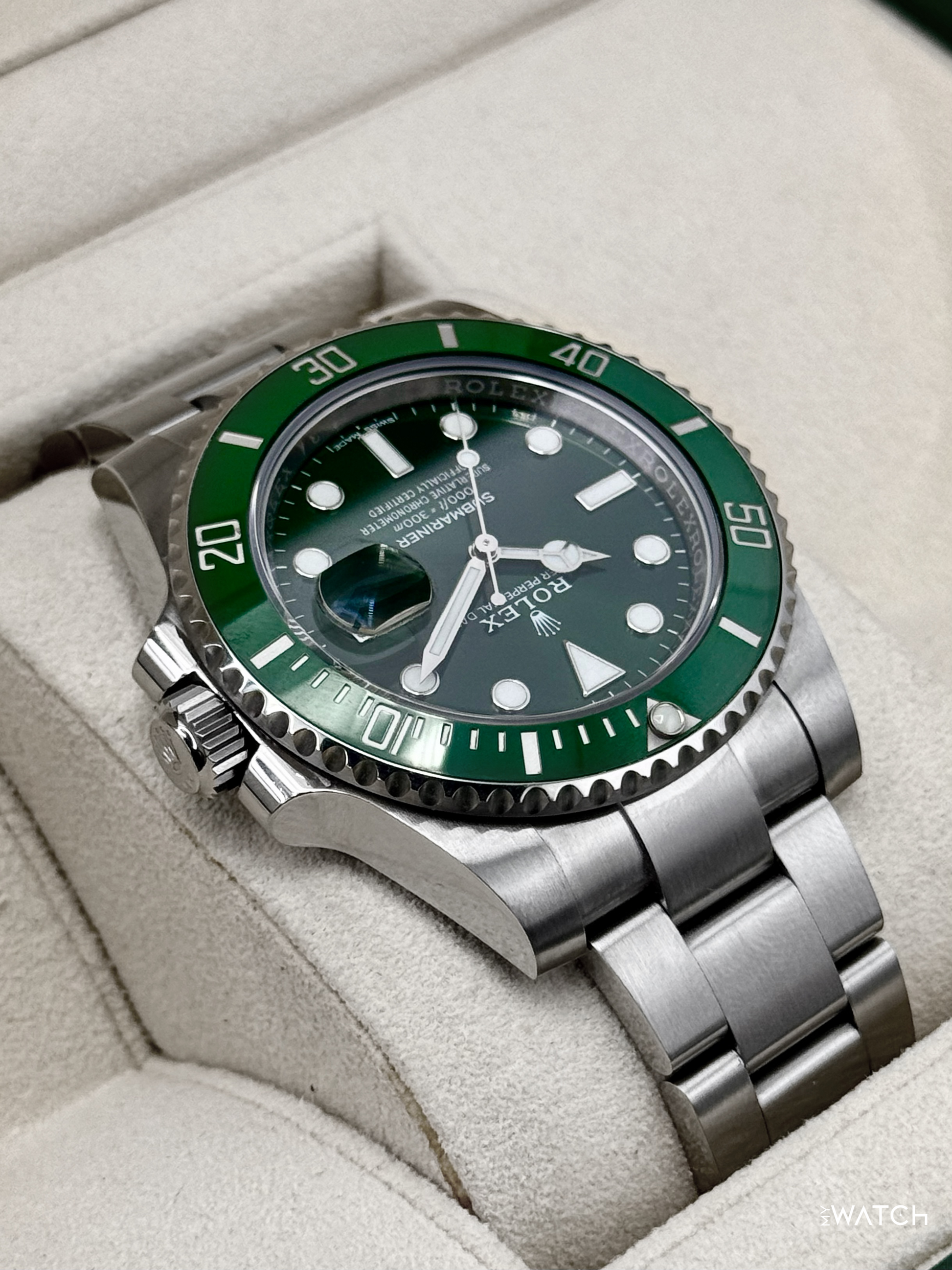 2018 Rolex Submariner “Hulk” 40mm 116610LV Green Dial - MyWatchLLC