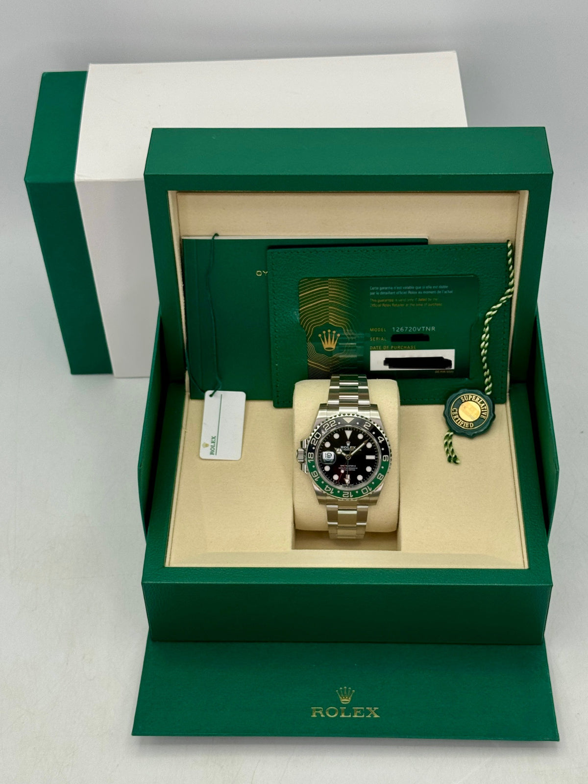 2026 Rolex GMT-Master II Sprite 40mm 126720VTNR Oyster (STICKERED)