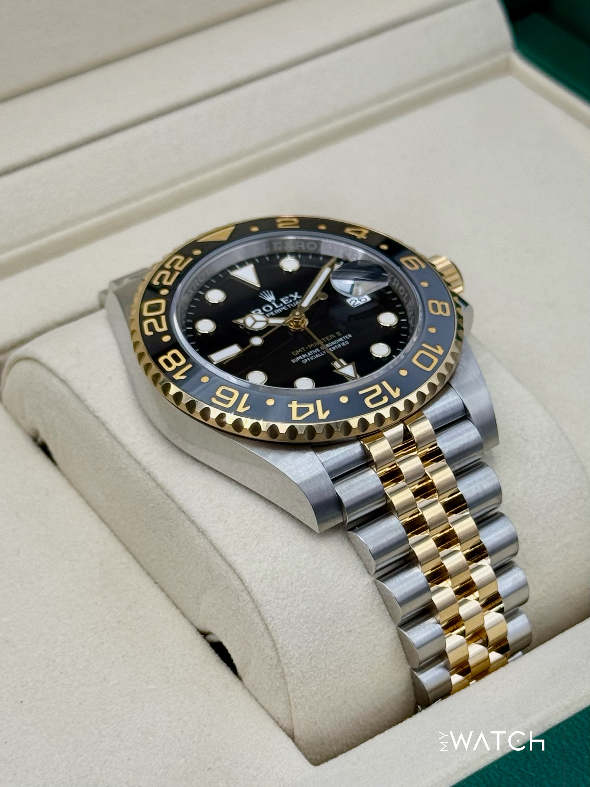 NEW 2025 Rolex GMT-Master II 40mm 126713GRNR Two-Tone Jubilee - MyWatchLLC
