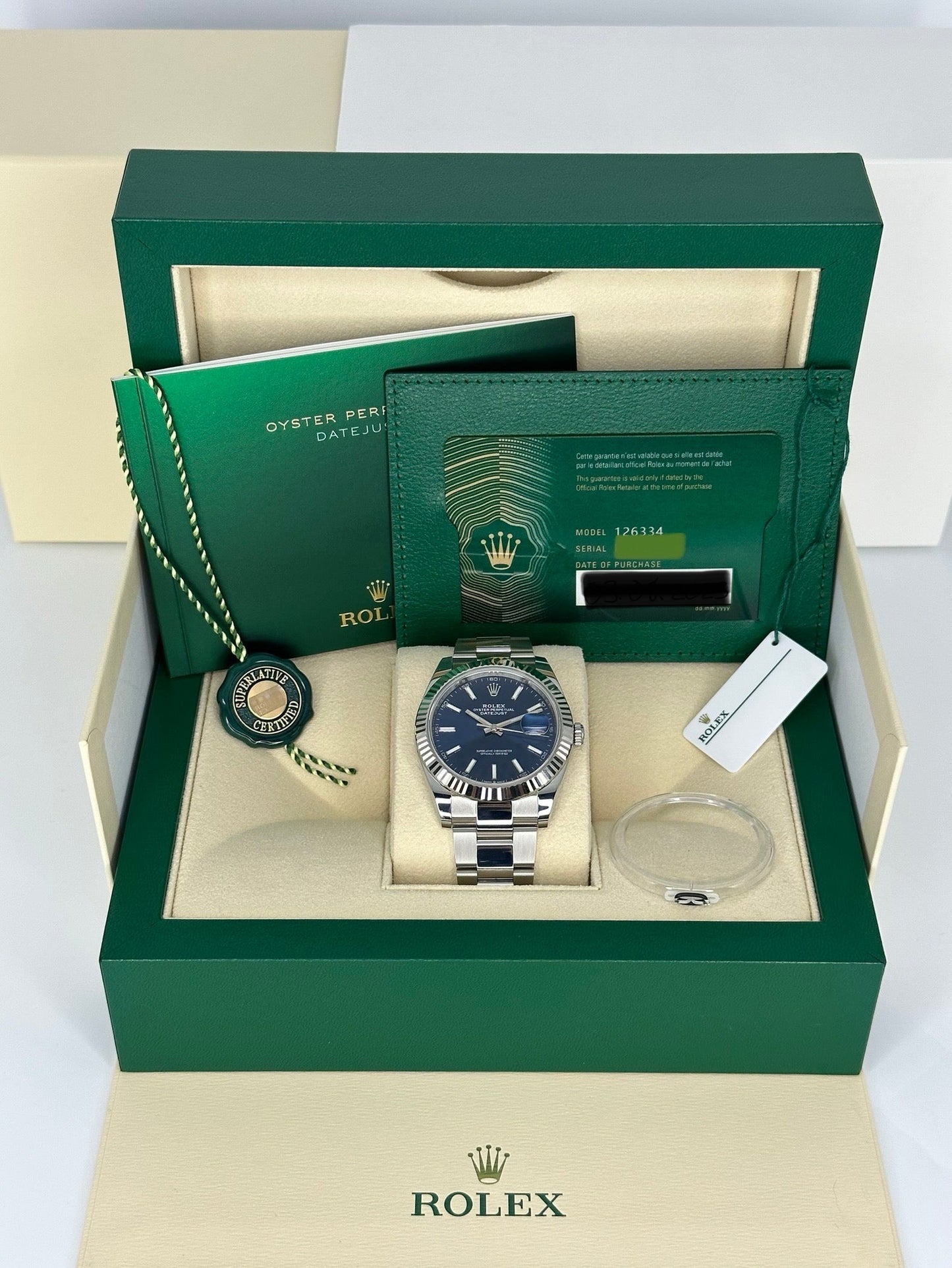 NEW 2024 Rolex Datejust 41mm 126334 Stainless Steel Blue Dial