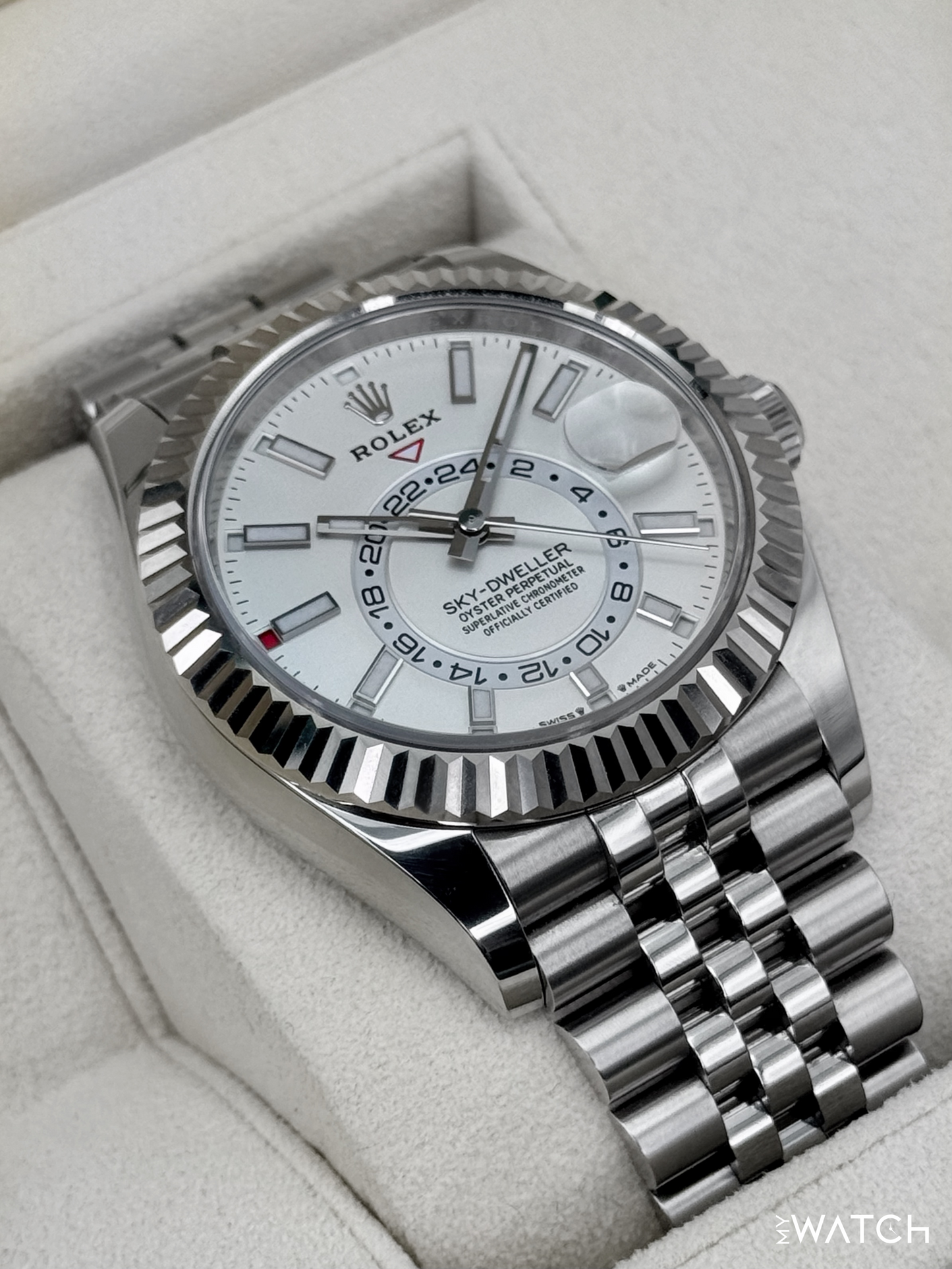 2023 Rolex Sky-Dweller 42mm 336934 Jubilee White Dial