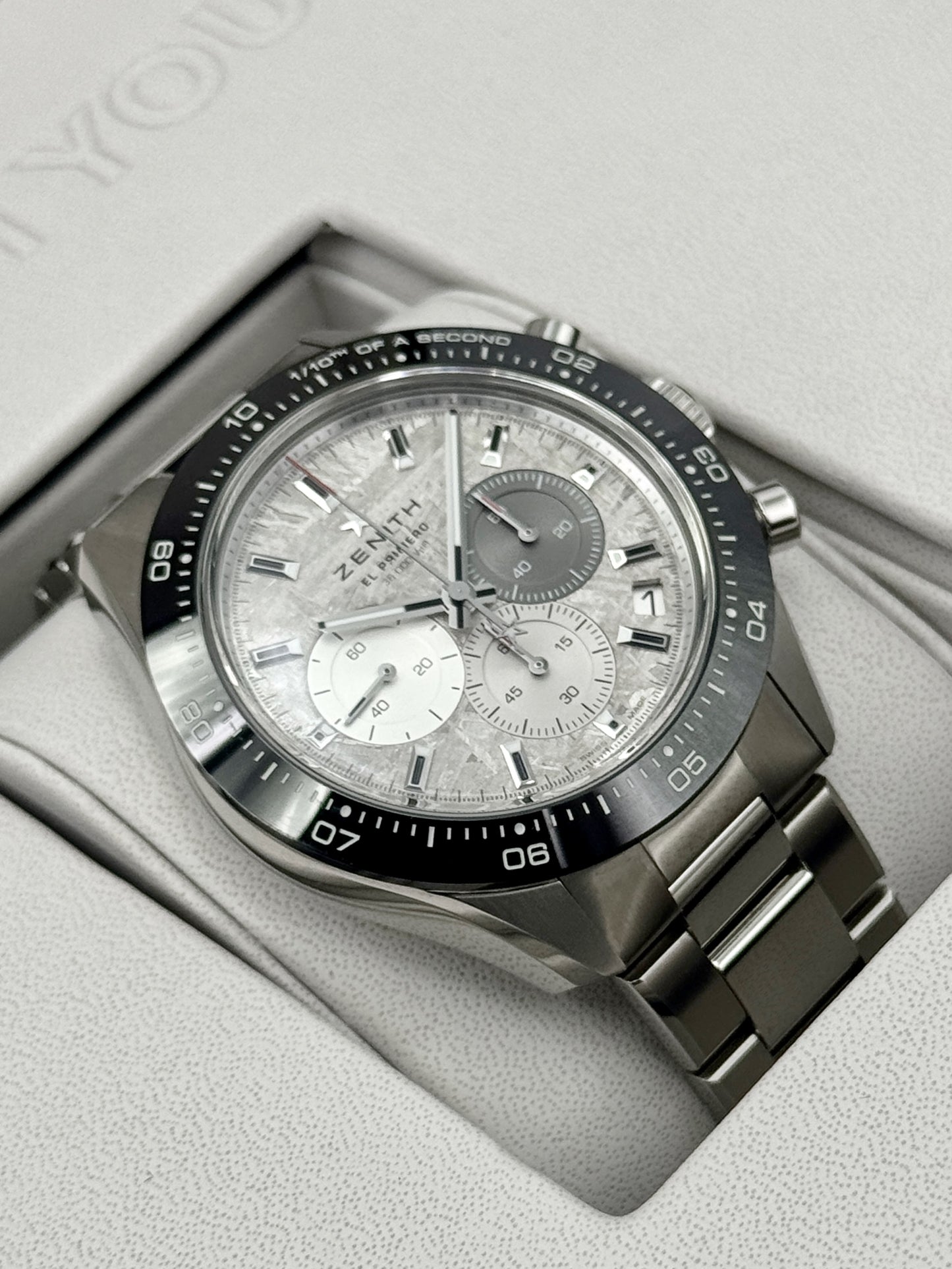 2025 Zenith Chronomaster Sport 41mm 03.3120.3600/76.M3100 Stainless Steel Meteorite Dial