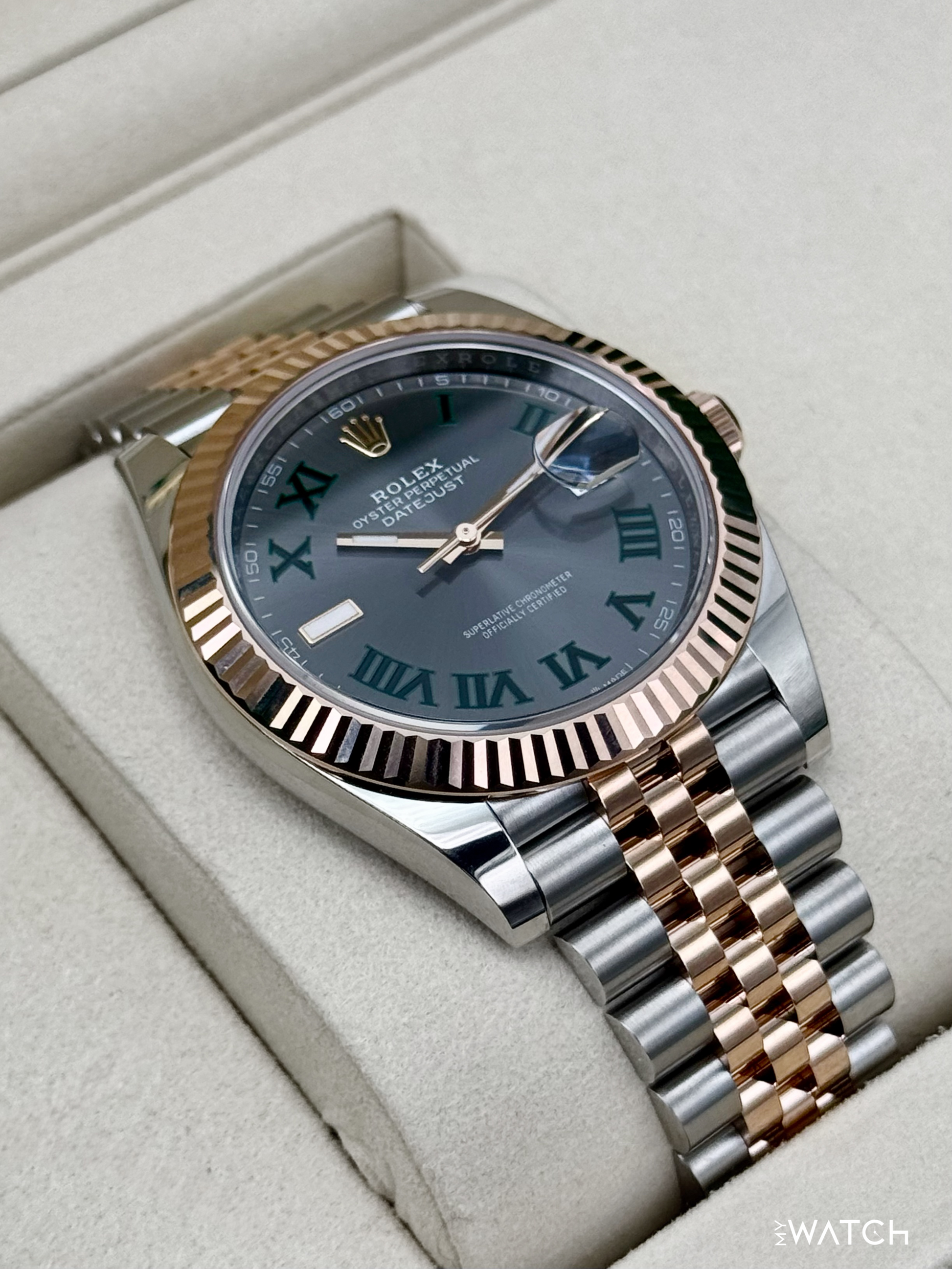 2025 Rolex Datejust 41mm 126331 Two-Tone Jubilee Wimbledon Dial - MyWatchLLC