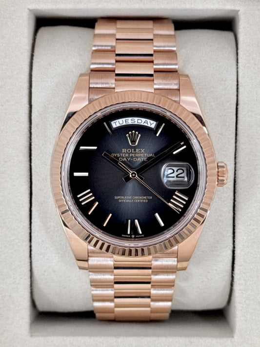 2026 Rolex Day-Date 40mm 228235 Presidential Slate Ombre Dial
