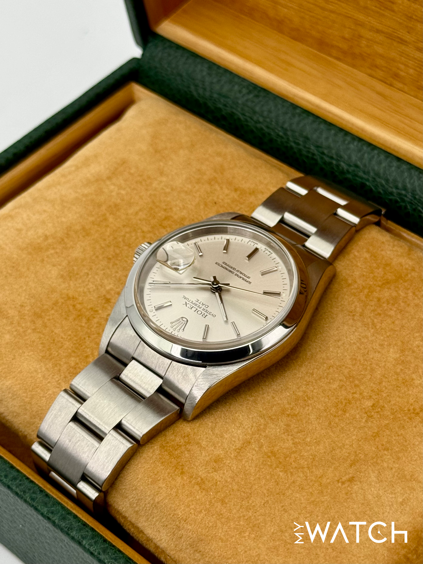 2001 Rolex Oyster Perpetual Date 34mm 15200 Stainless Steel Silver Dial