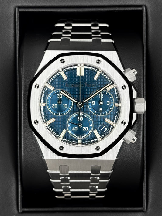 NEW 2026 Audemars Piguet Royal Oak Chronograph 41mm 26240ST Blue Dial