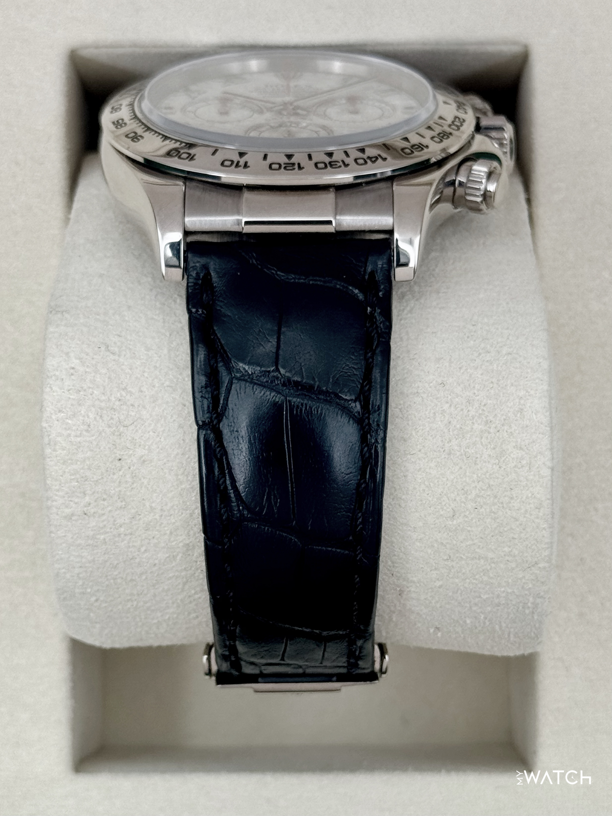 2002 Rolex Daytona 40mm 116519 White Gold Meteorite Dial - MyWatchLLC
