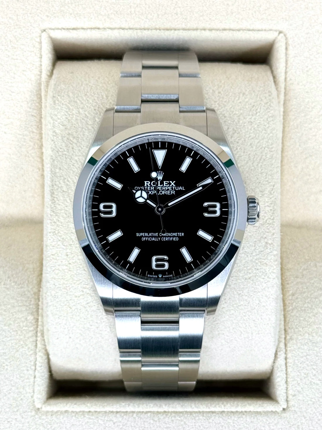 NEW 2024 Rolex Explorer 36mm 124270 Stainless Steel Black Dial