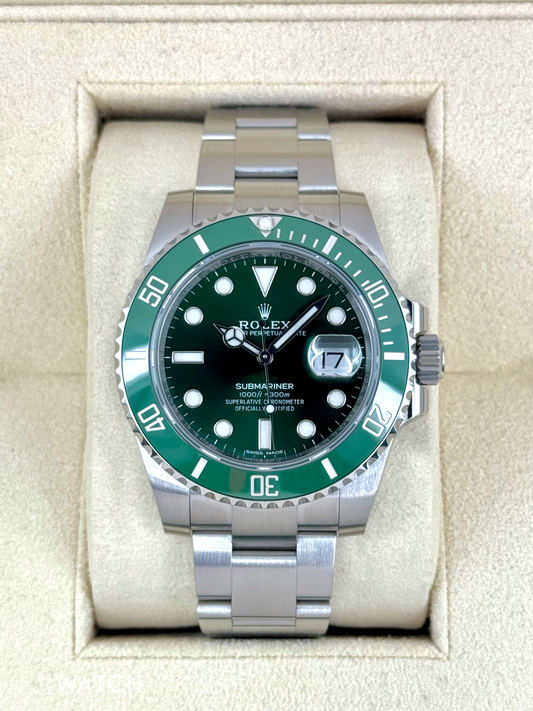 2019 Rolex Submariner "Hulk" 40mm 116610LV Green Dial
