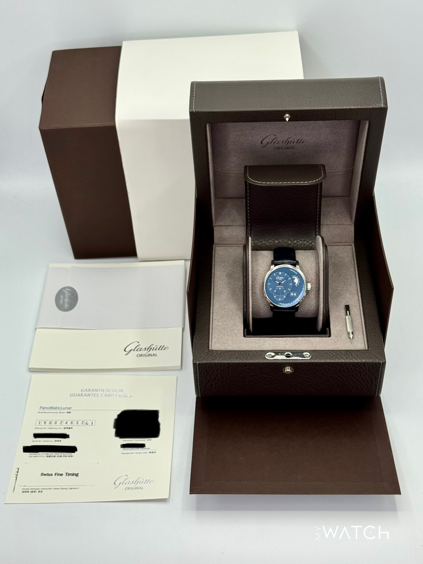 2025 Glashütte Original PanoMaticLunar 40mm 1-90-02-46-32-61 Blue Dial