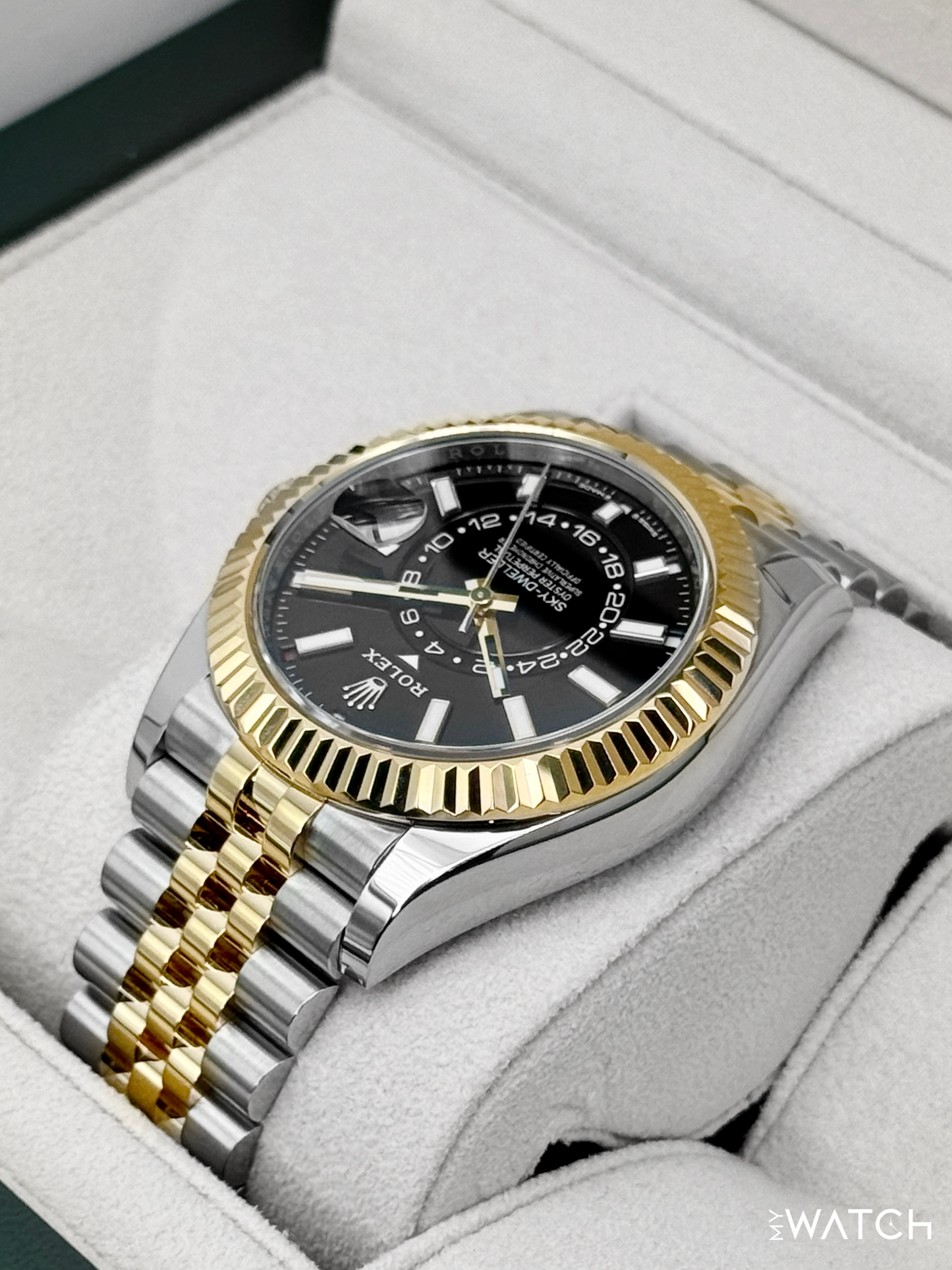 2025 Rolex Sky-Dweller 42mm 336933 Two-Tone Jubilee Black Dial