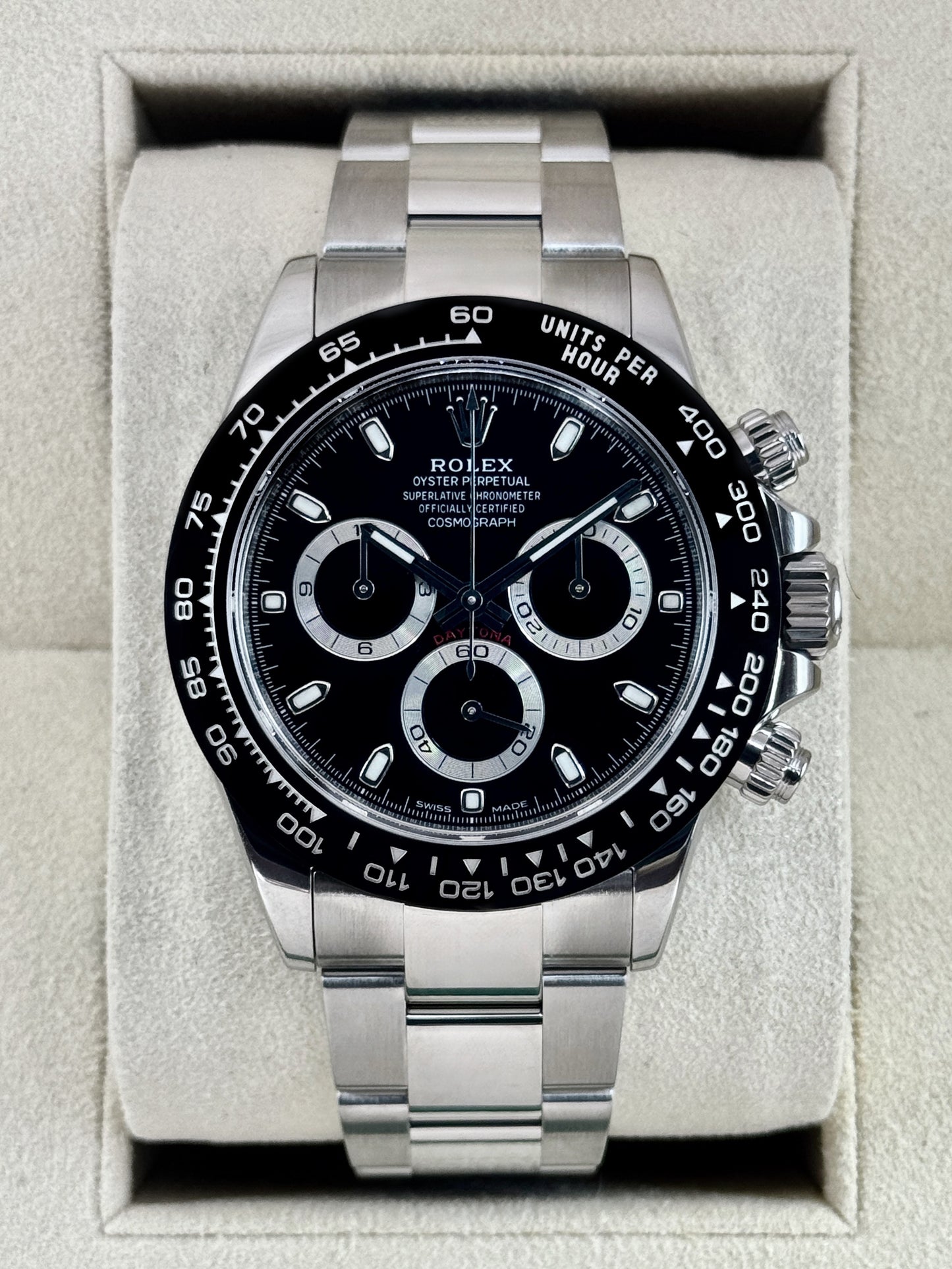 2023 Rolex Daytona 40mm 116500LN Stainless Steel Black Dial