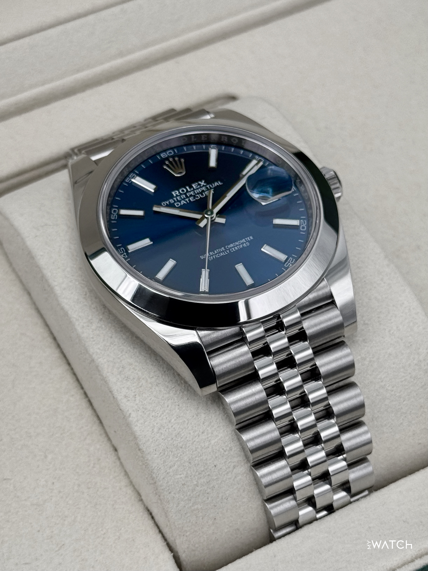 NEW 2026 Rolex Datejust 41mm 126300 Stainless Steel Jubilee Blue Dial - MyWatchLLC