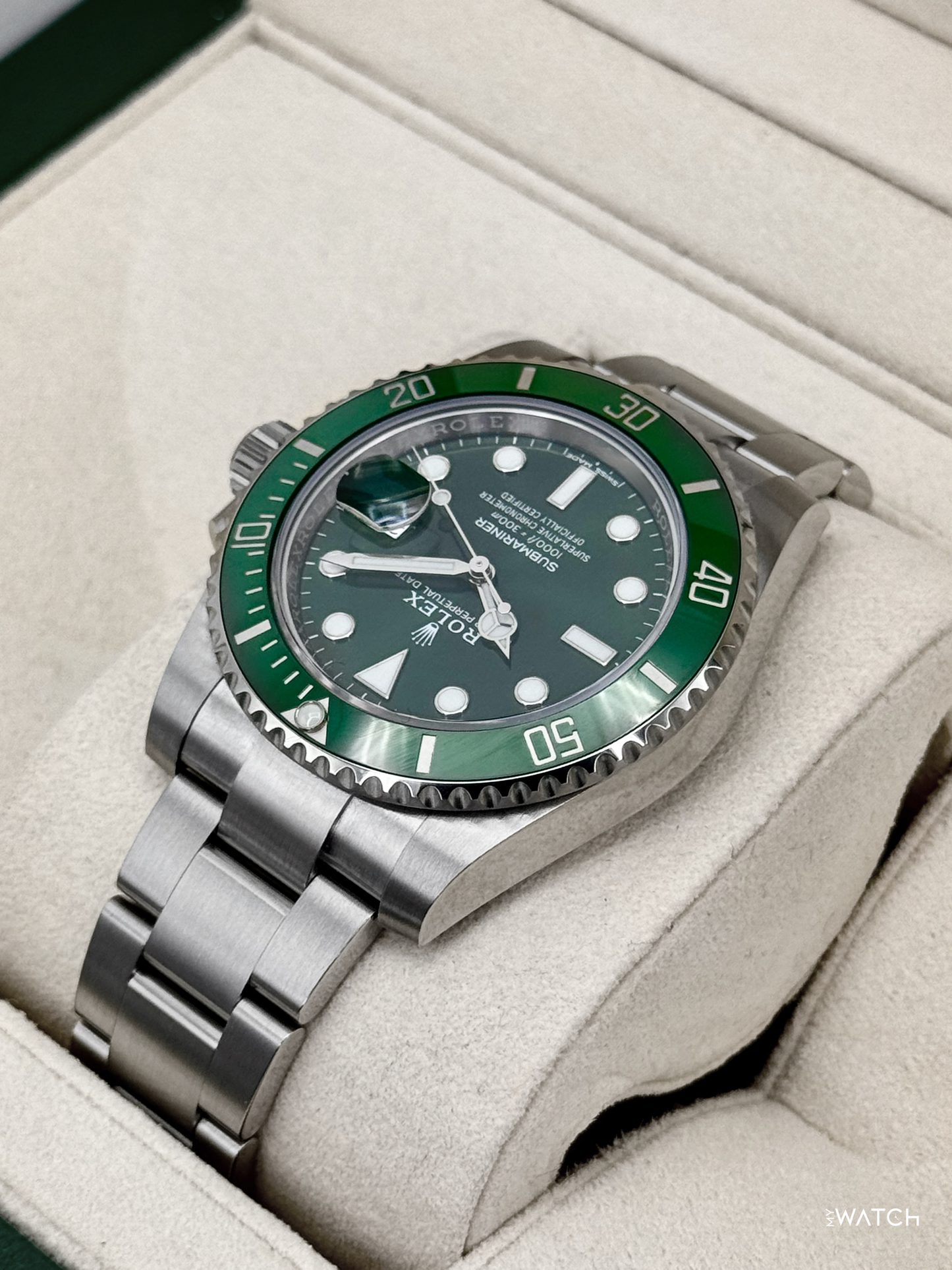 2019 Rolex Submariner “Hulk” 40mm 116610LV Green Dial - MyWatchLLC