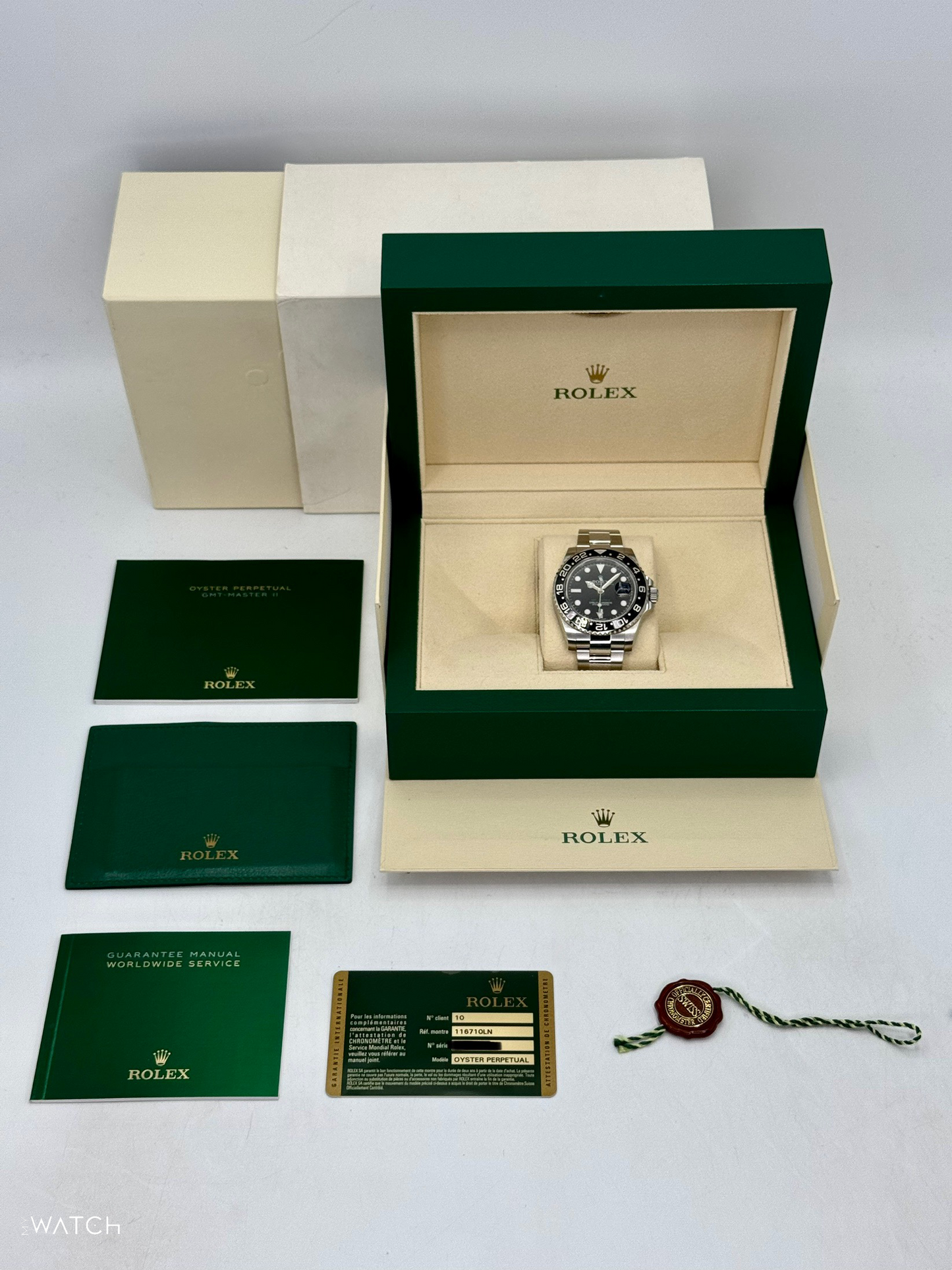 2012 Rolex GMT-Master II 40mm 116710LN Stainless Steel Black Dial
