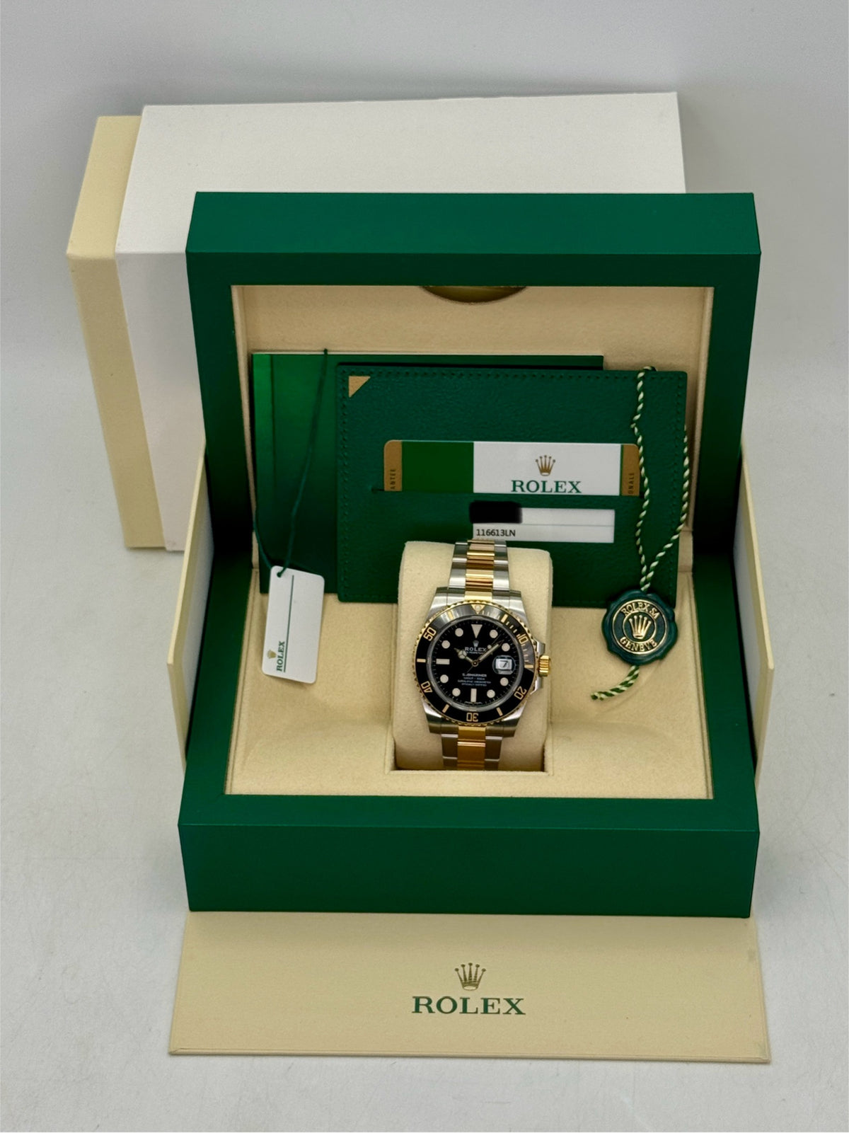 2019 Rolex Submariner 41mm 116613LN Two-Tone Black Dial