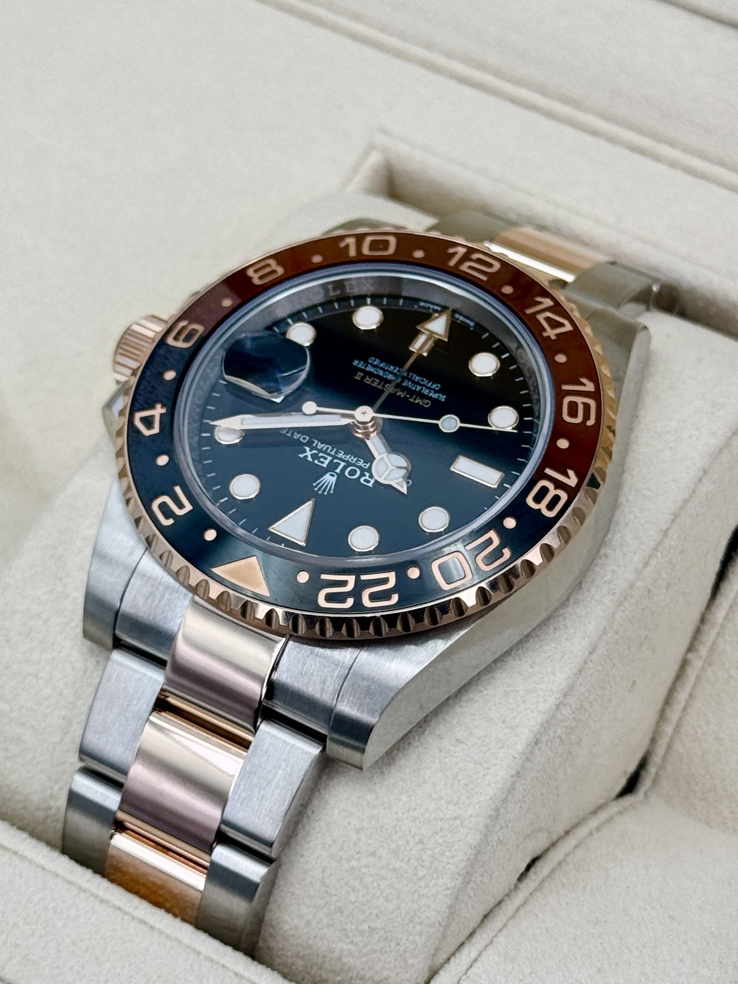2018 Rolex GMT-Master II "Rootbeer" 40mm 126711CHNR Two-Tone