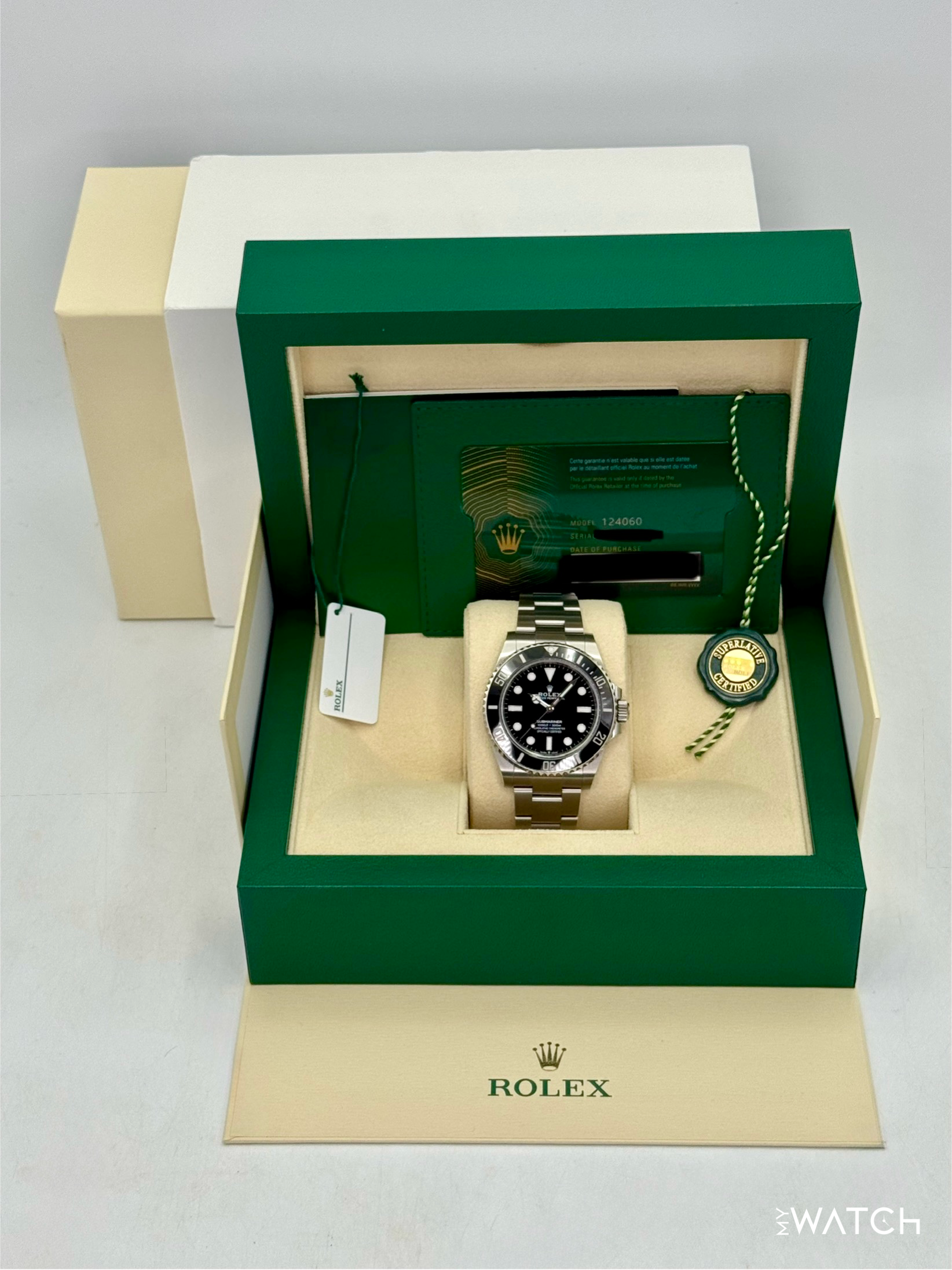 2024 Rolex Submariner 41mm 124060 Stainless Steel Black Dial - MyWatchLLC