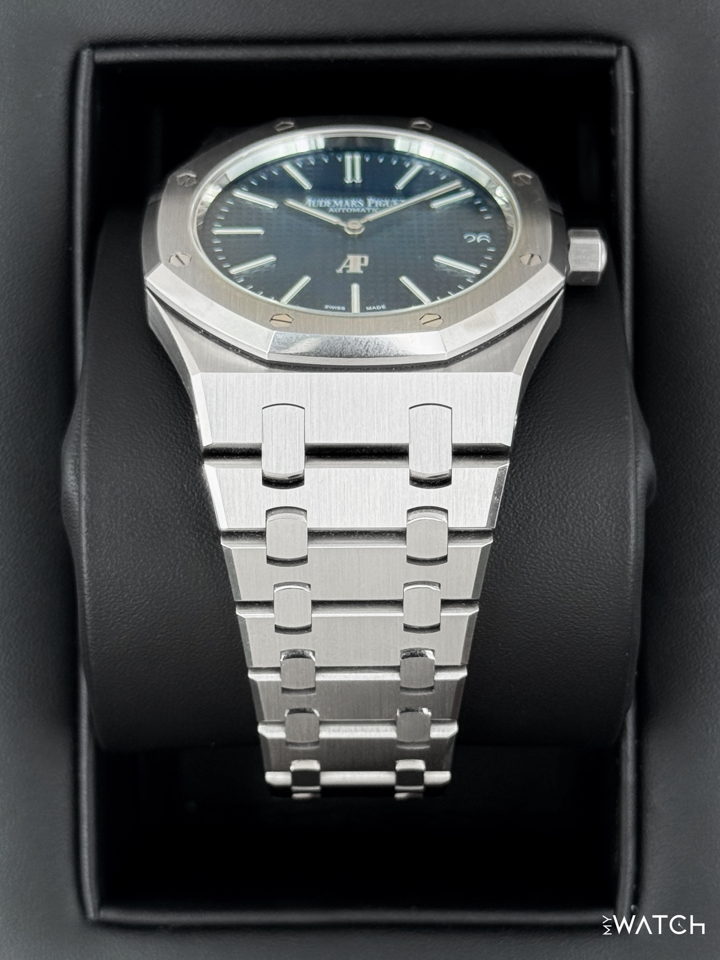 NEW 2024 Audemars Piguet Royal Oak "Jumbo" 39mm 16202ST Stainless Steel Blue Dial