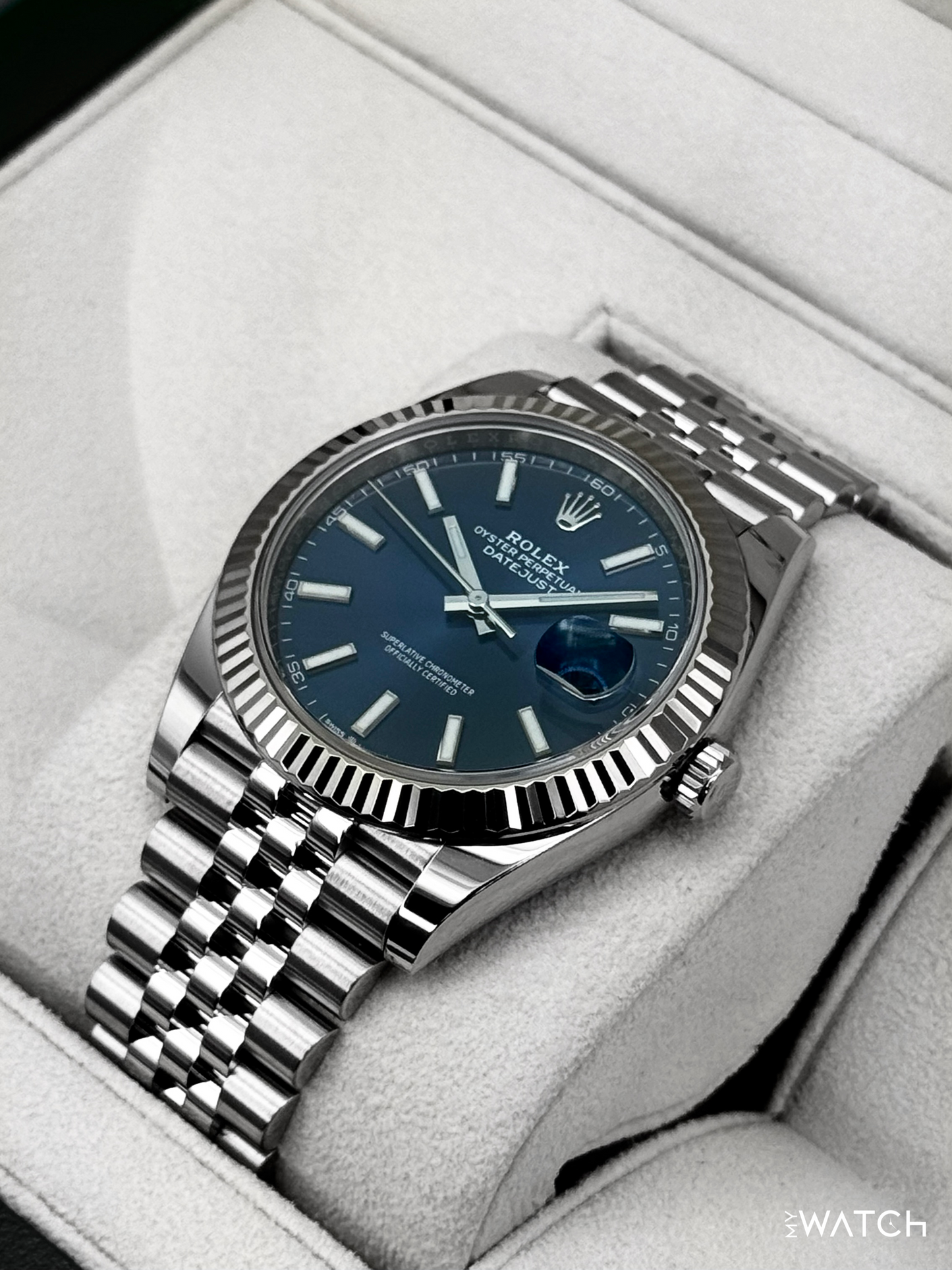 2019 Rolex Datejust 41mm 126334 Stainless Steel Jubilee Blue Dial