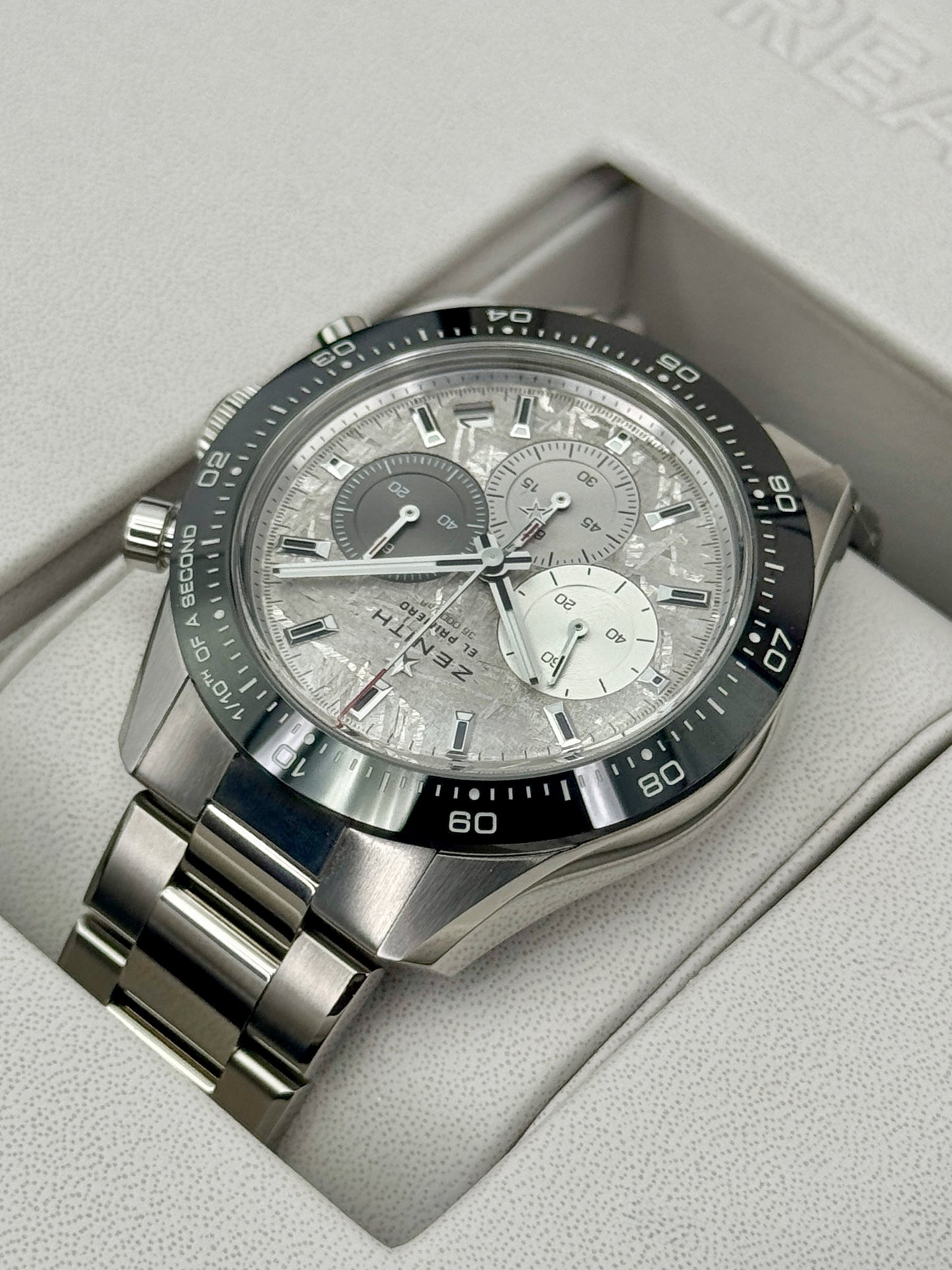 2025 Zenith Chronomaster Sport 41mm 03.3120.3600/76.M3100 Stainless Steel Meteorite Dial