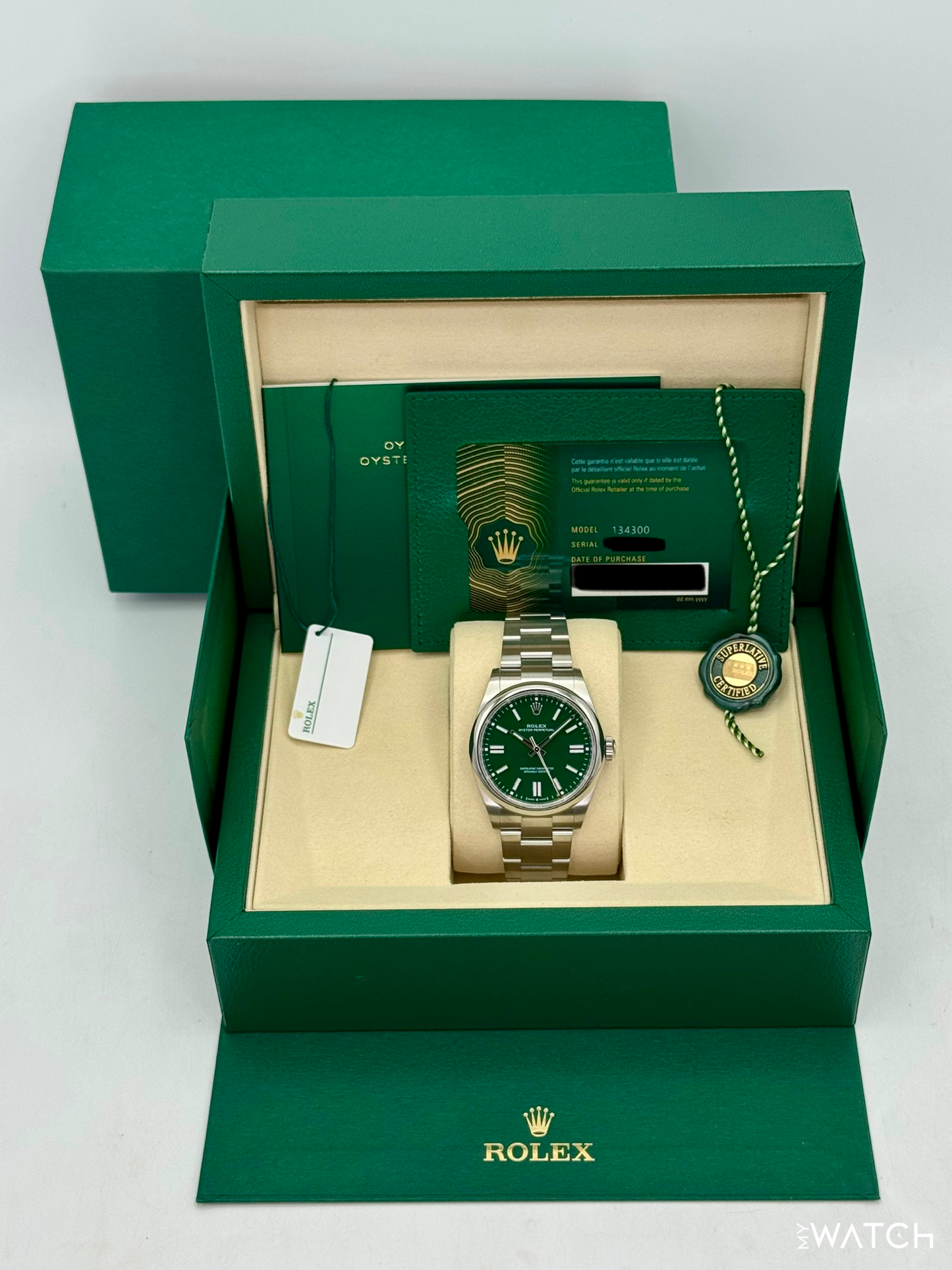 NEW 2026 Rolex Oyster Perpetual 41mm 134300 Green Dial