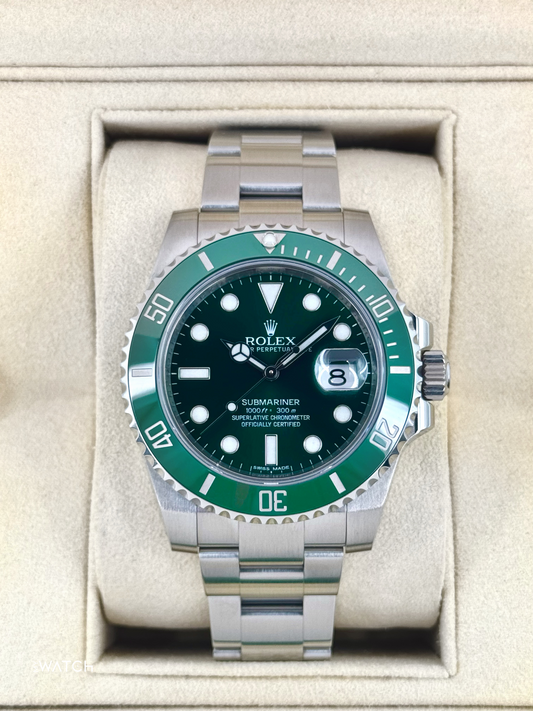 2015 Rolex Submariner “Hulk” 40mm 116610LV Green Dial