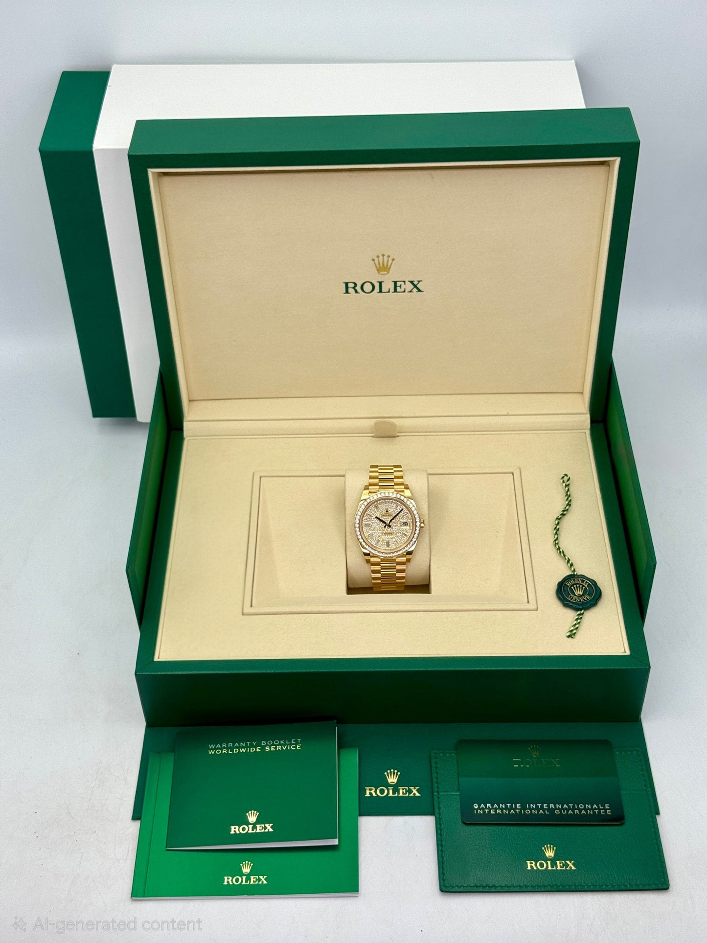 NEW 2026 Rolex Day-Date 40mm 228348RBR Diamond Paved Dial